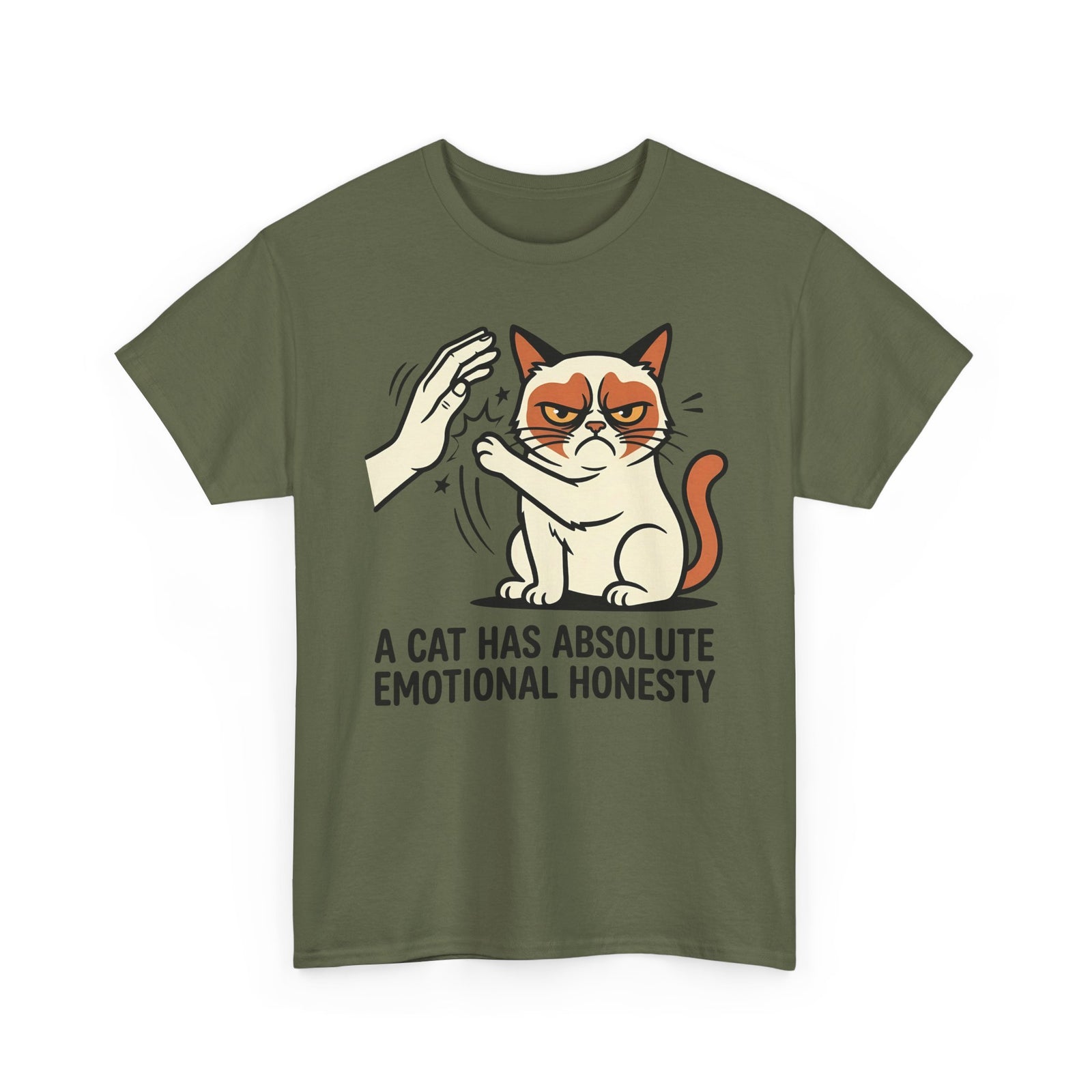 Funny Angry Cat Slap T-Shirt