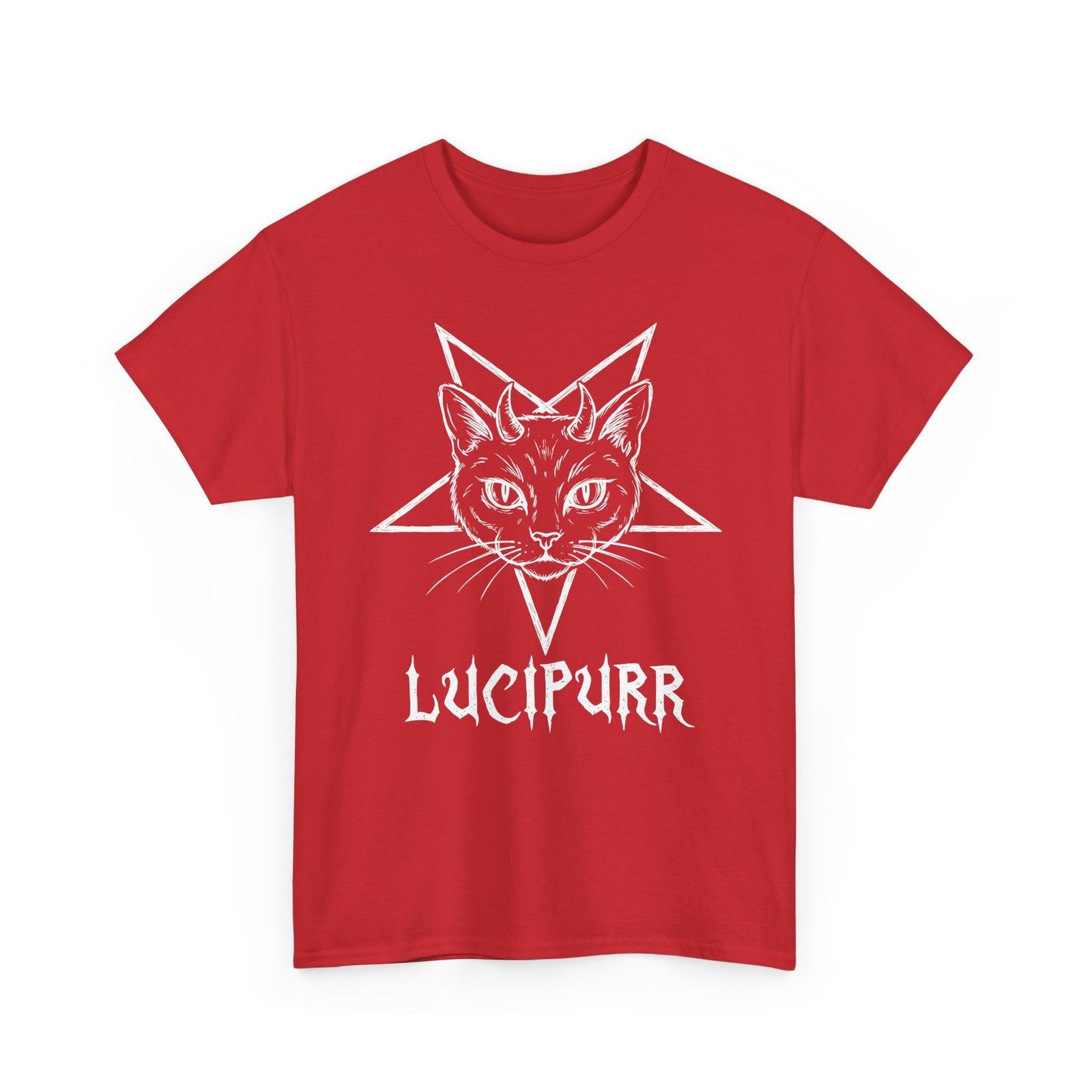 Lucipurr Lucifer Cat T-Shirt — Gothic Cat Tee