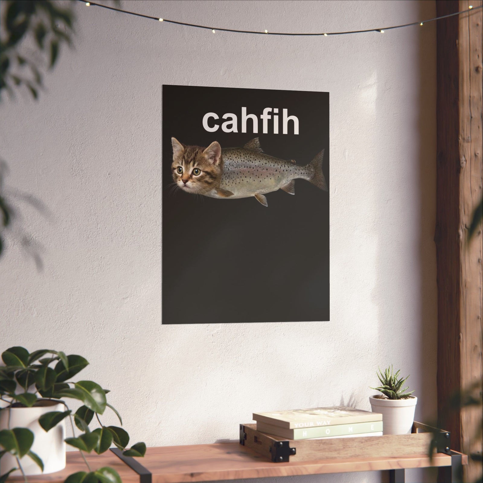 Cahfih Catfish Poster — Funny Catfish Design