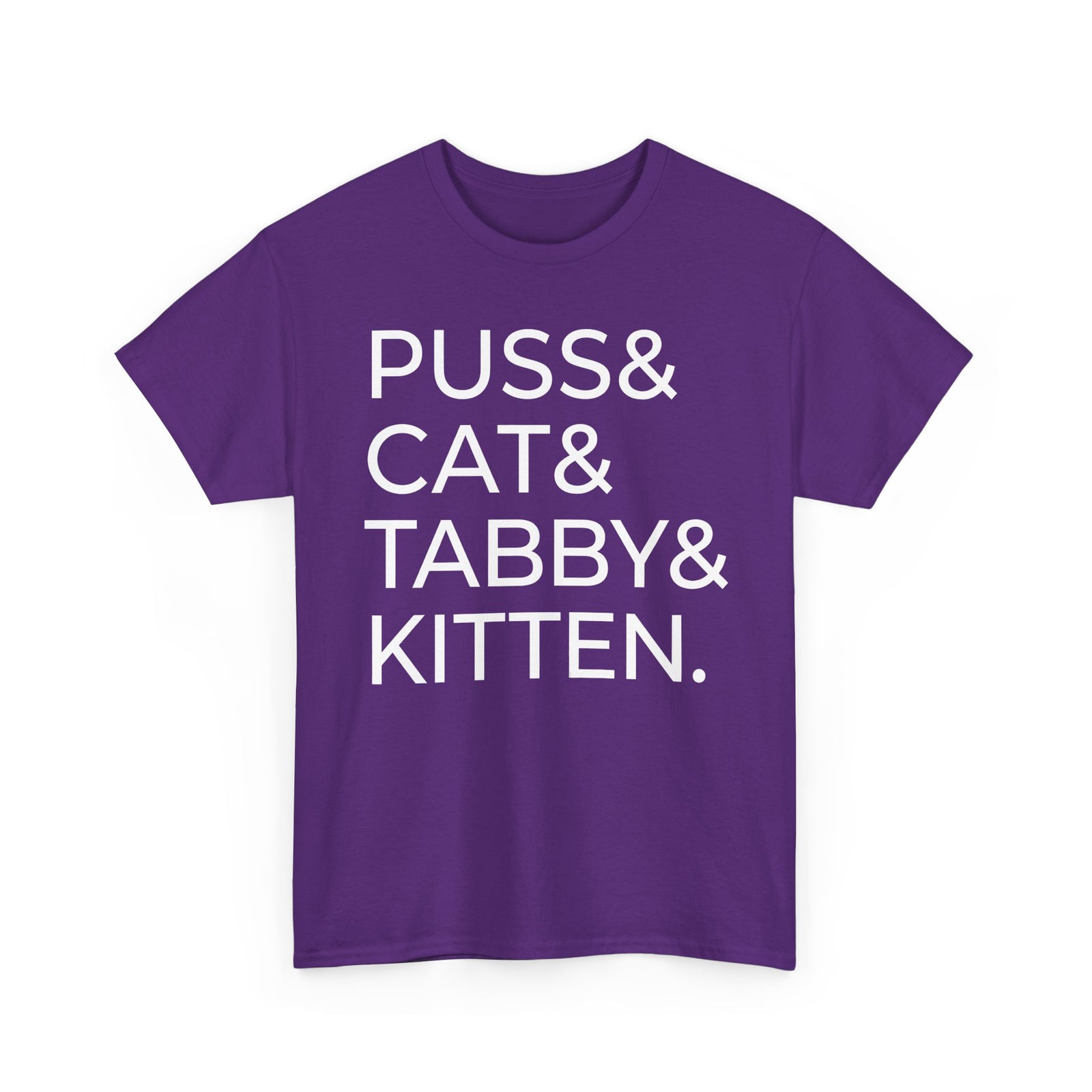 Puss and Kitten Cat Tee — Cute Tabby Cat Graphic T-Shirt