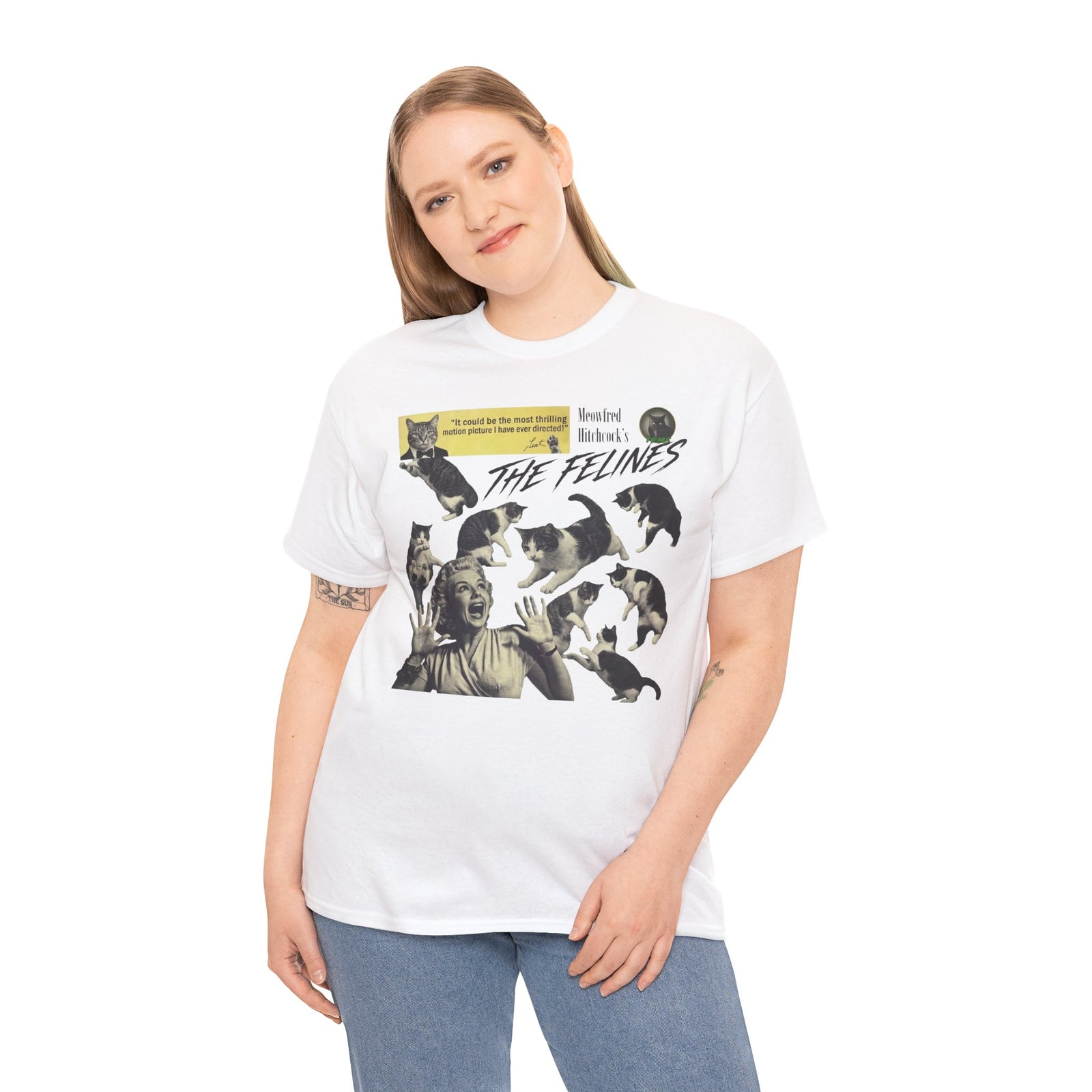 Retro Felines T-Shirt — Vintage Cat Graphic Tee