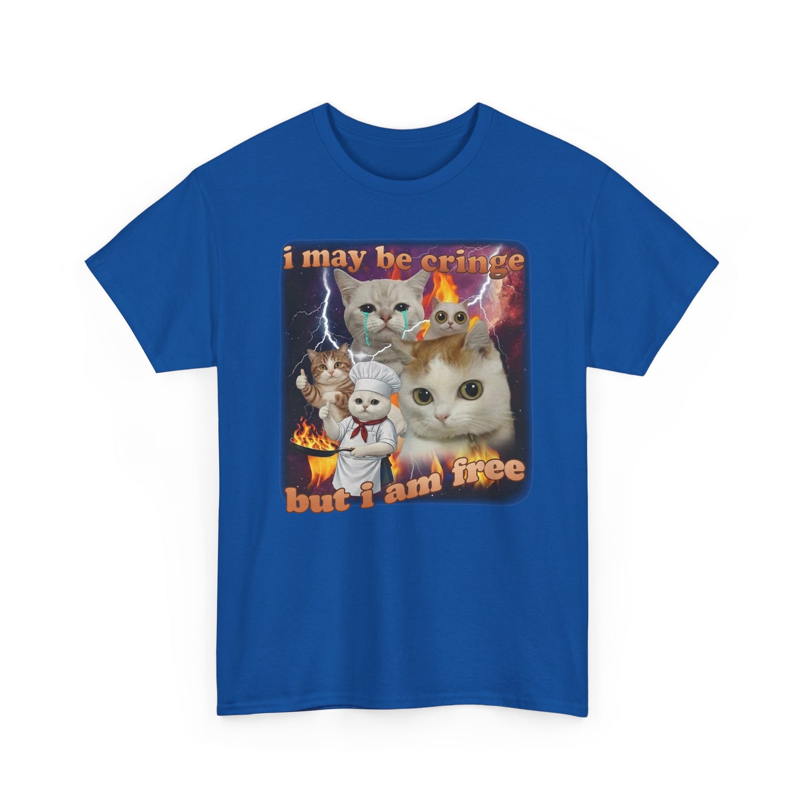 "I May Be Cringe But I Am Free" T-Shirt — Funny Self-Expression Tee