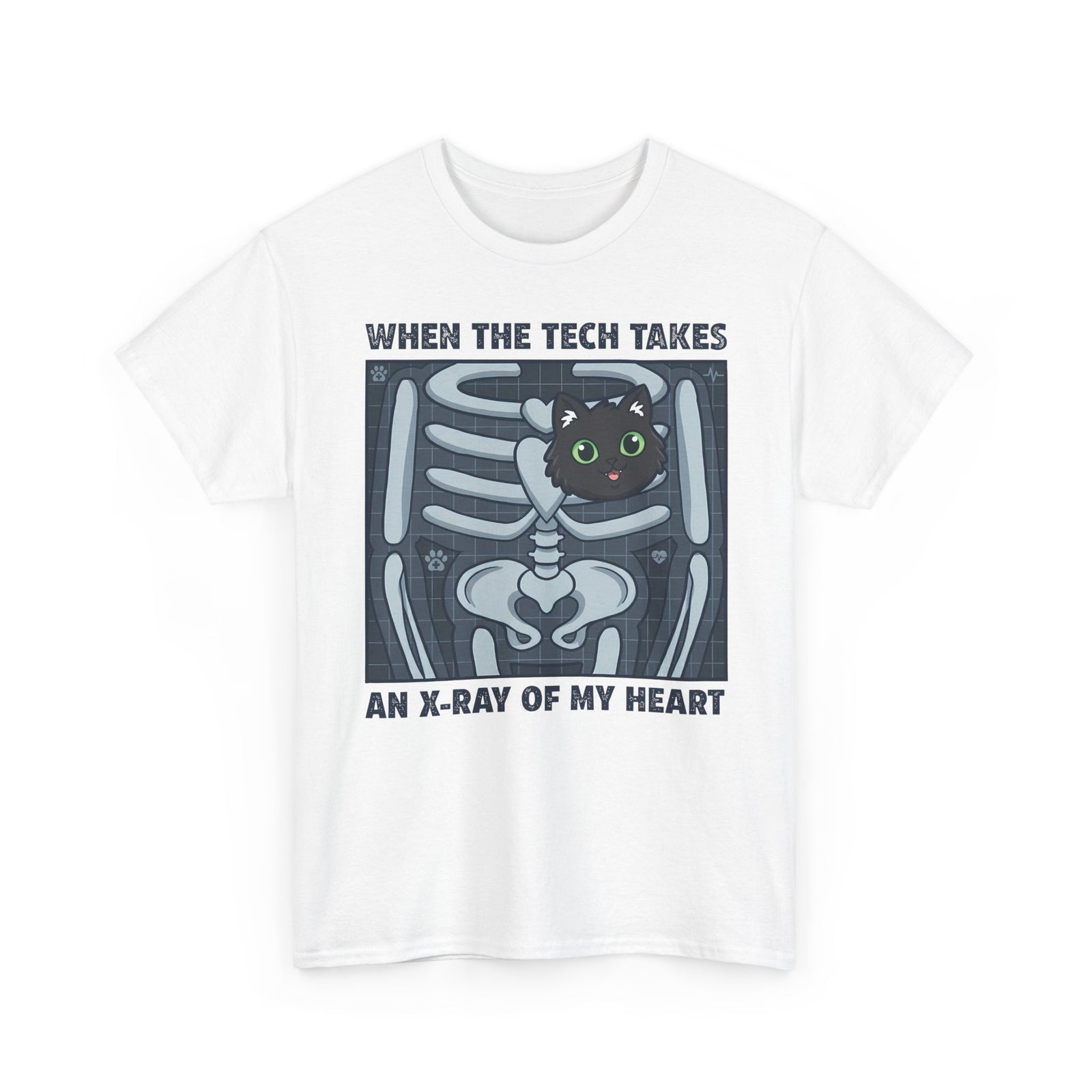 MY HEART IS 100% CAT T-Shirt — Cat Lover Tee