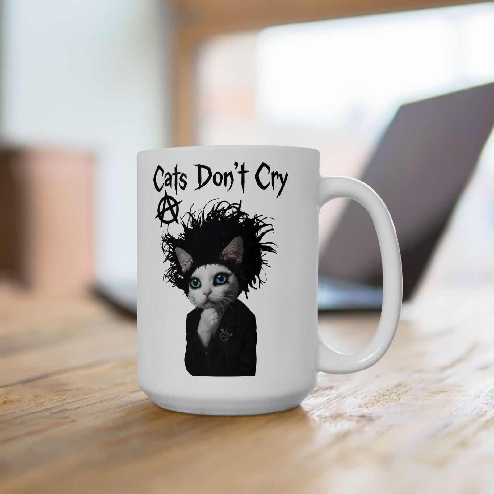 Cats Don't Cry Ceramic Mug — Funny Cat Lover Mug