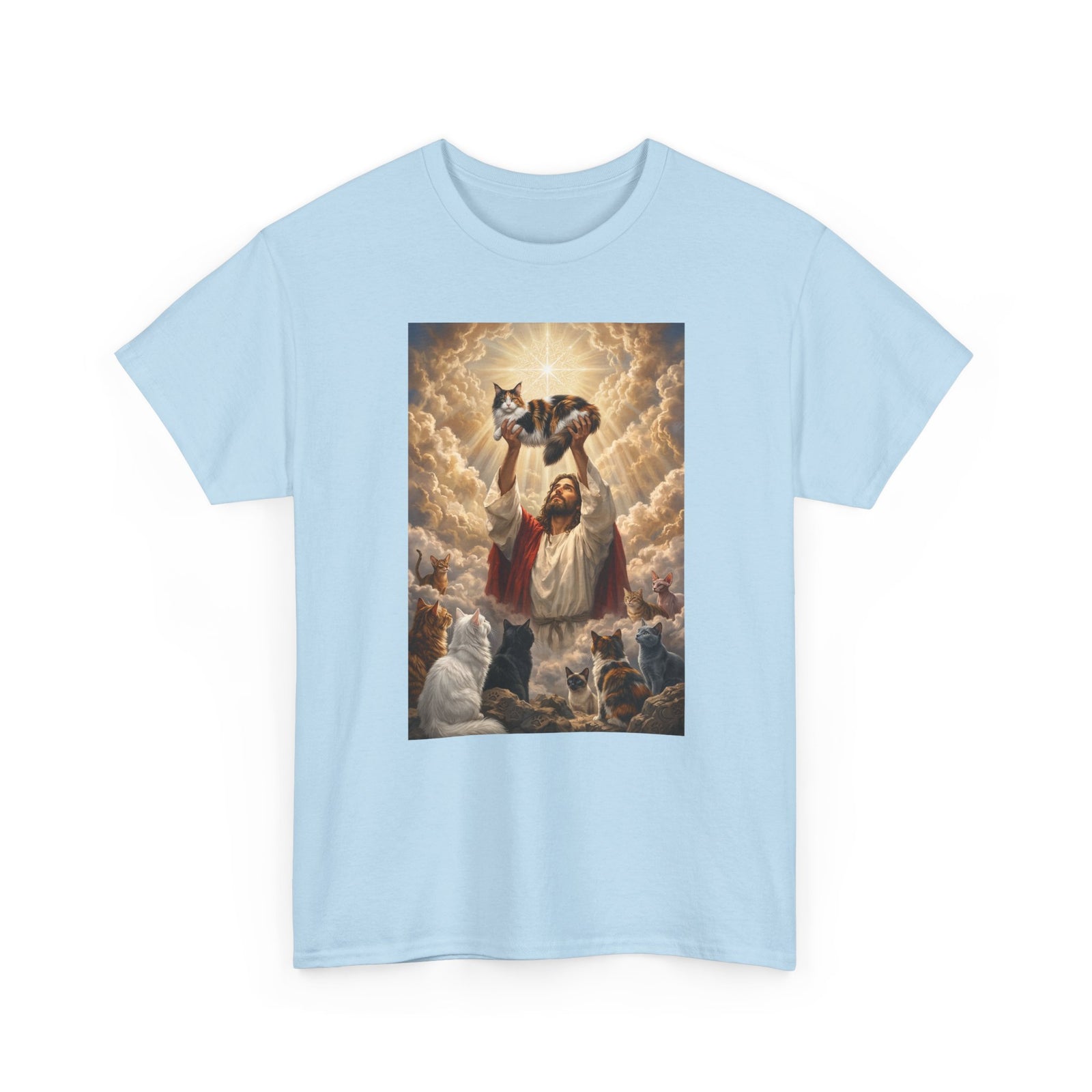 Jesus With Cats T-Shirt — Christian Cat Lover Tee