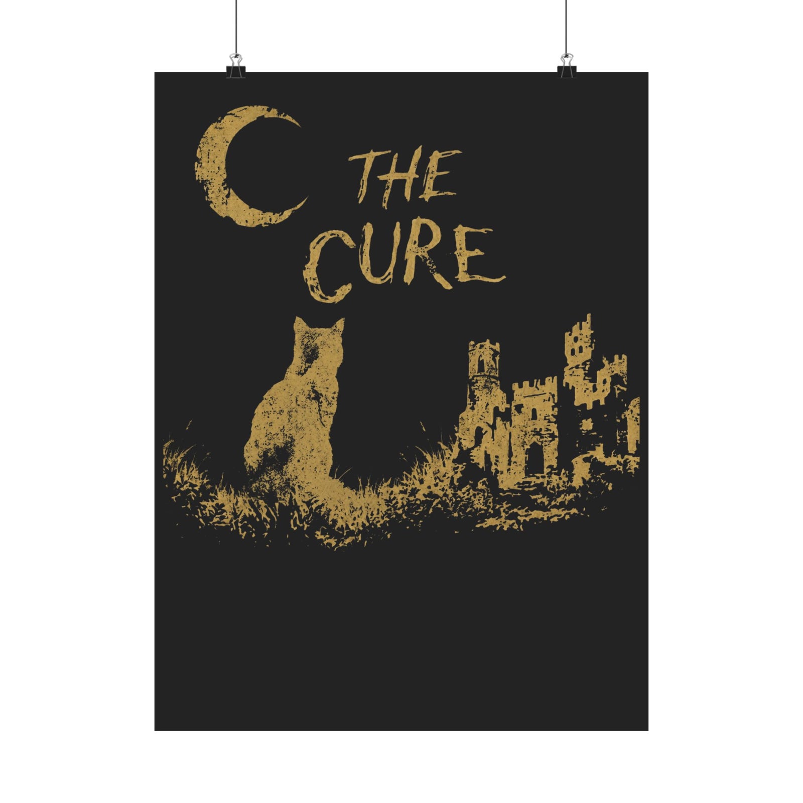 Goth Cat Lover Poster — Goth Aesthetic Cat Poster