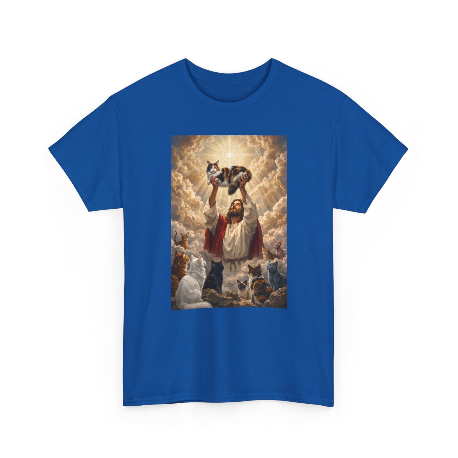 Jesus With Cats T-Shirt — Christian Cat Lover Tee