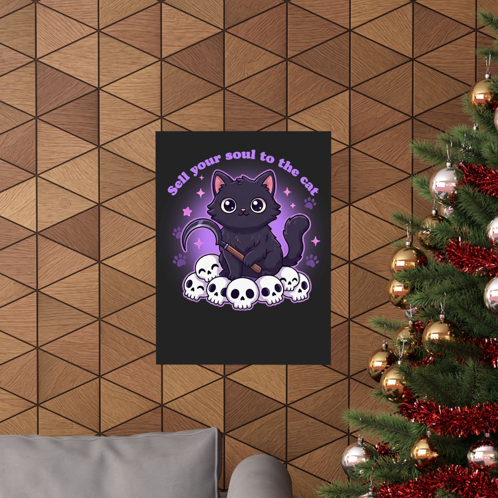 Sell Your Soul to the Cat Poster — Funny Cat Lover Poster