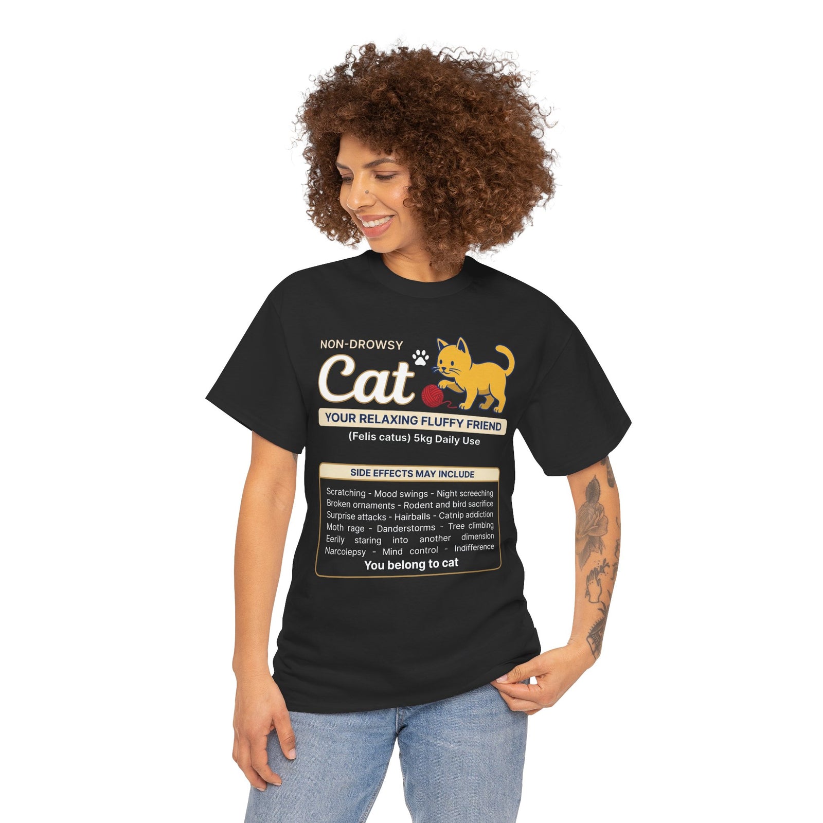 Non-Drowsy Cat Funny Prescription Graphic Tee