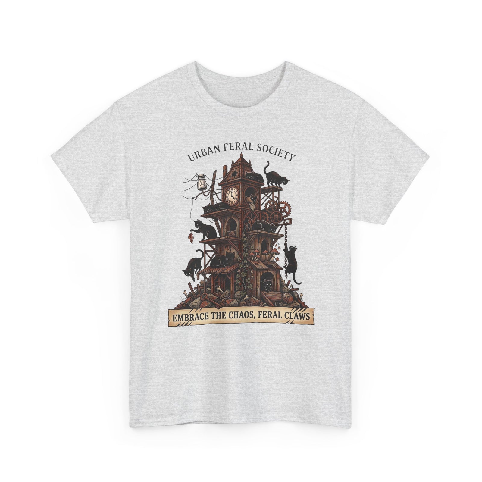 Black Cats Urban Feral Society T-Shirt