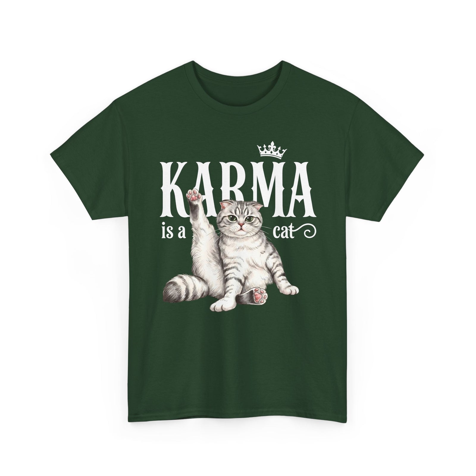 "Karma is a Cat" Funny Sassy Feline T-Shirt
