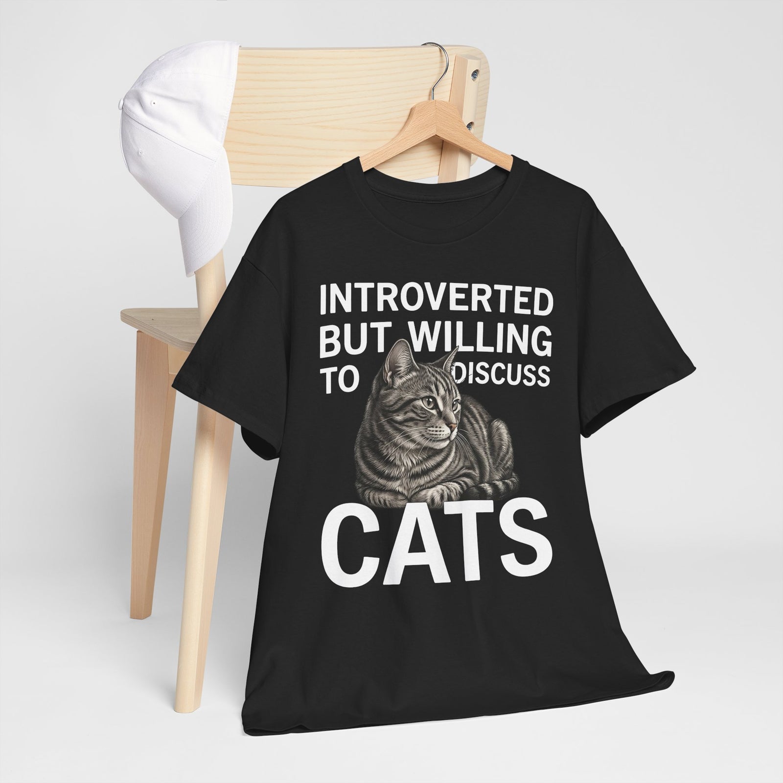 Introverted But Willing to Discuss Cats T-Shirt