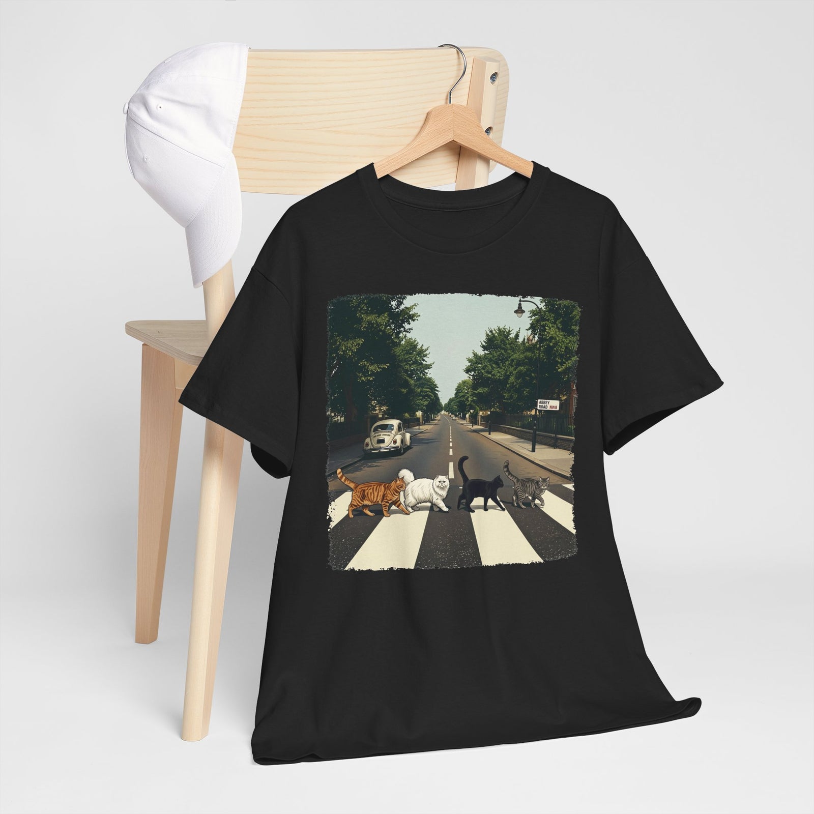 Cat Crossing Graphic Tee