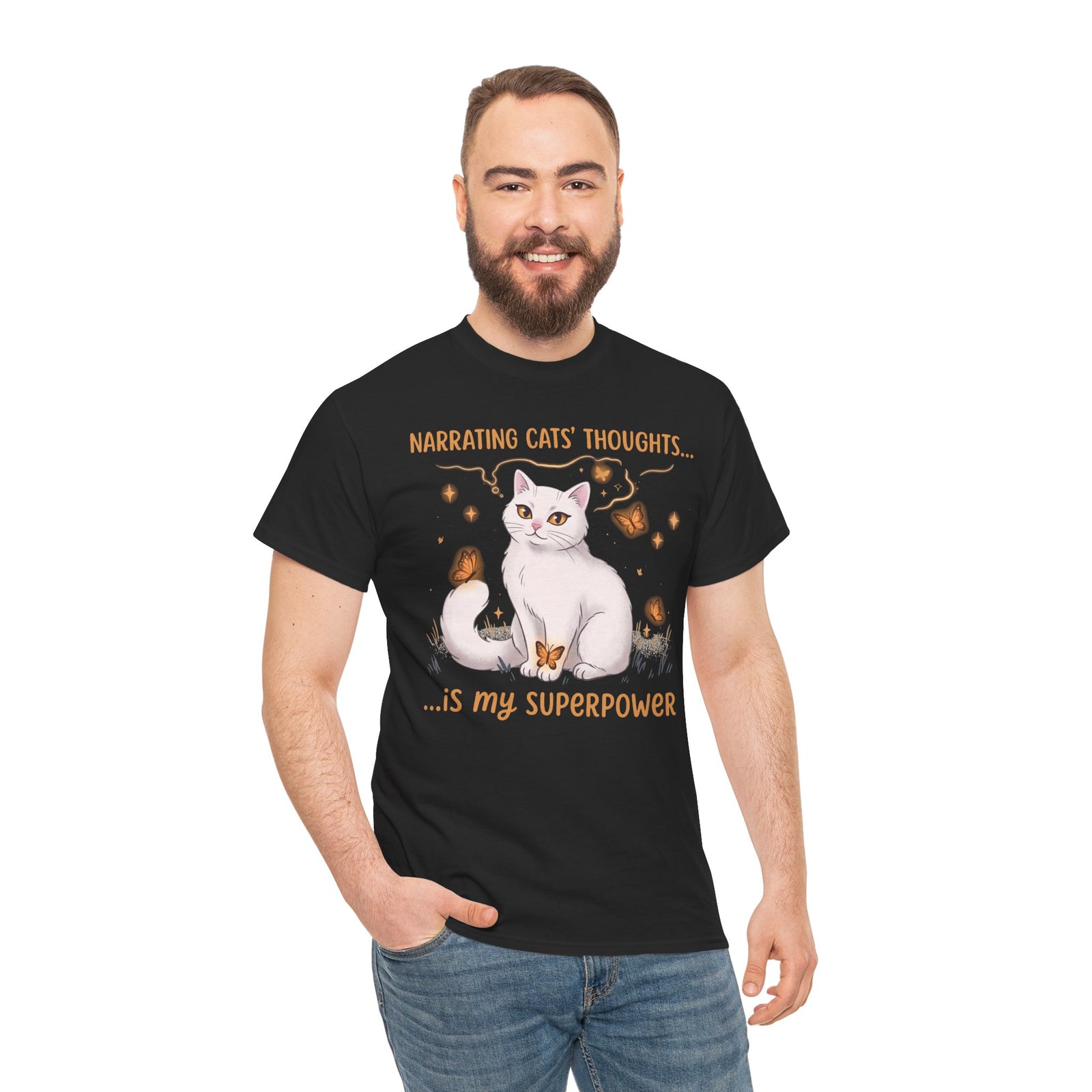 Narrating Cats' Thoughts T-Shirt — "My Superpower" Cat Lover Tee