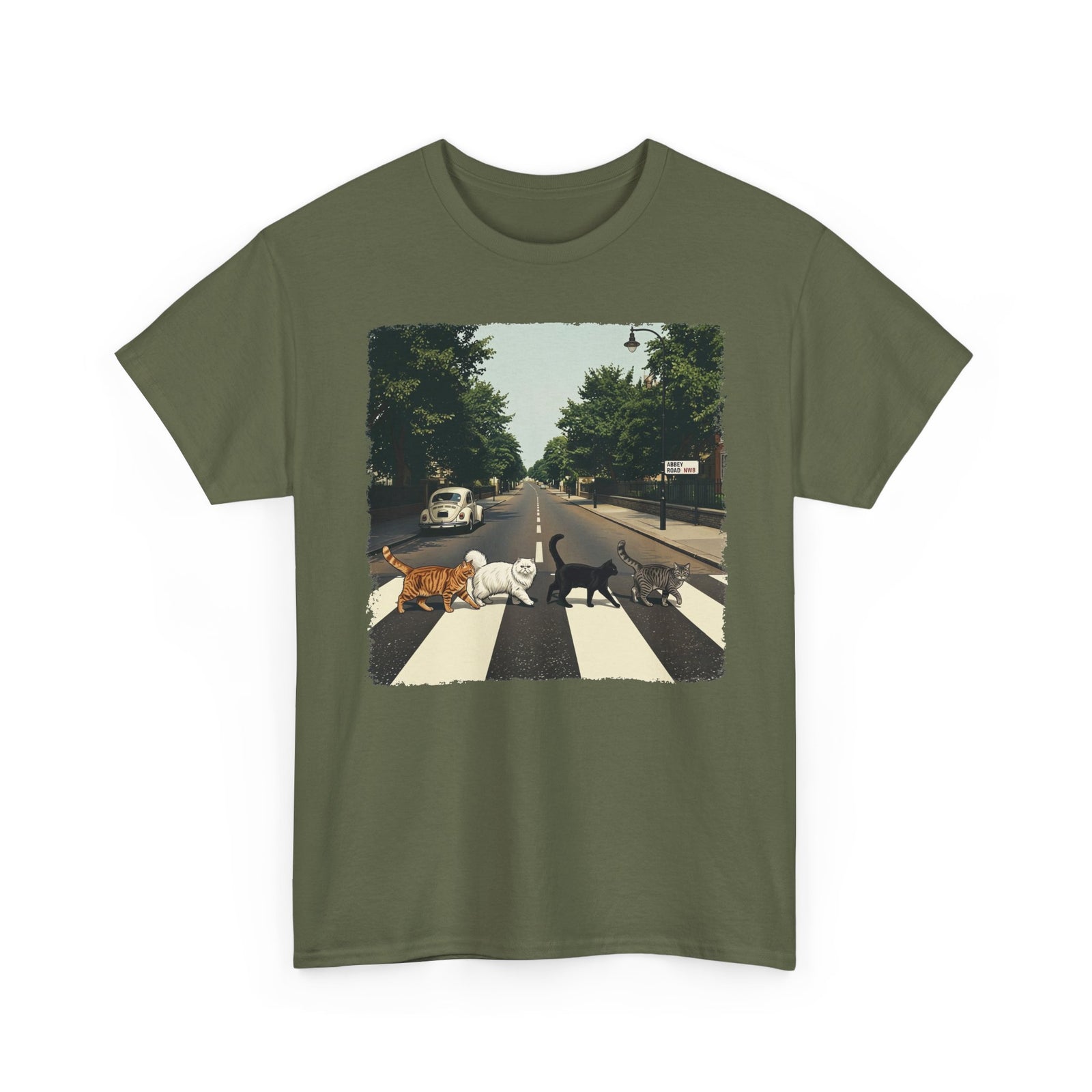 Cat Crossing Graphic Tee