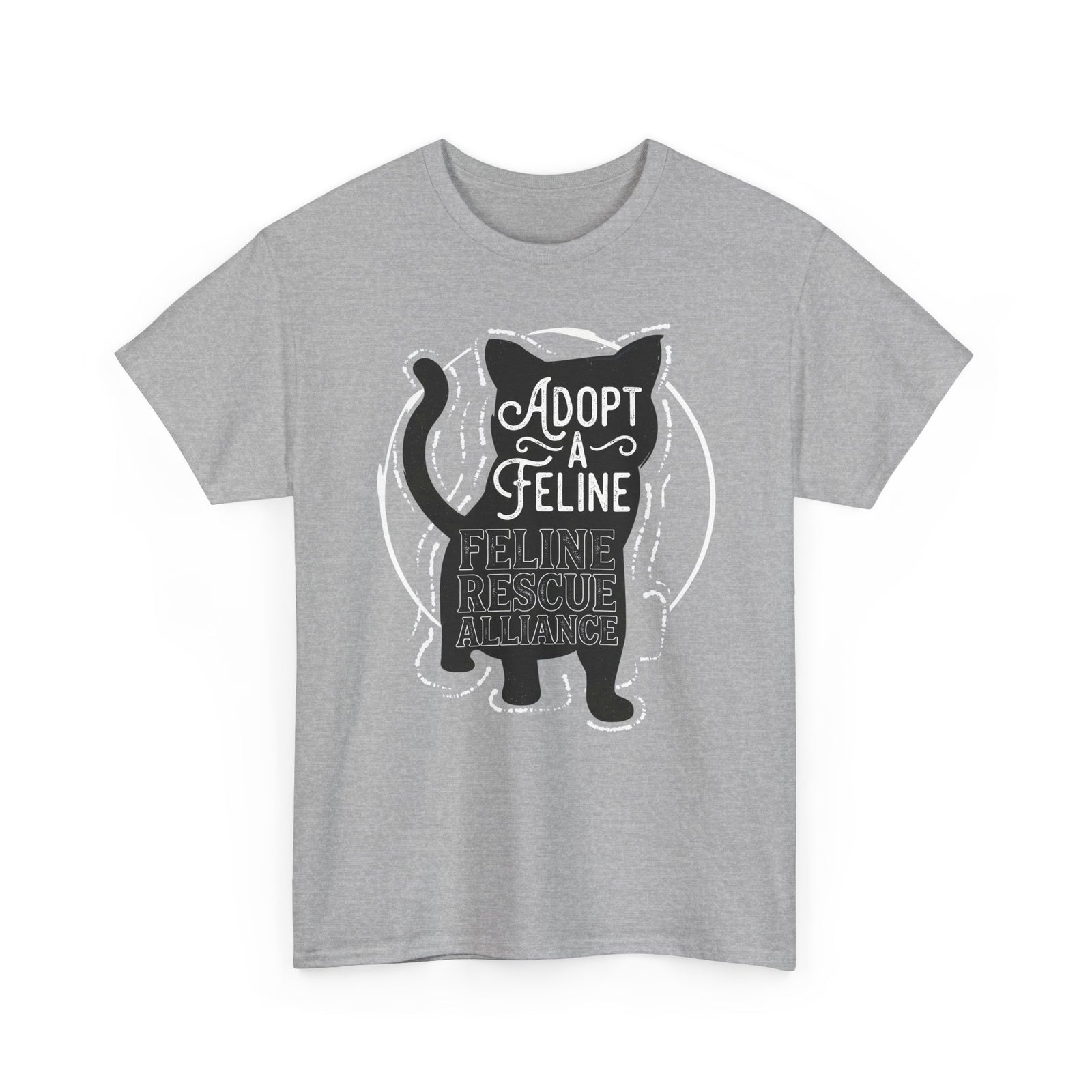 Adopt a Feline T-Shirt – Feline Rescue Alliance Cat Shirt, Cat Lover Graphic Tee