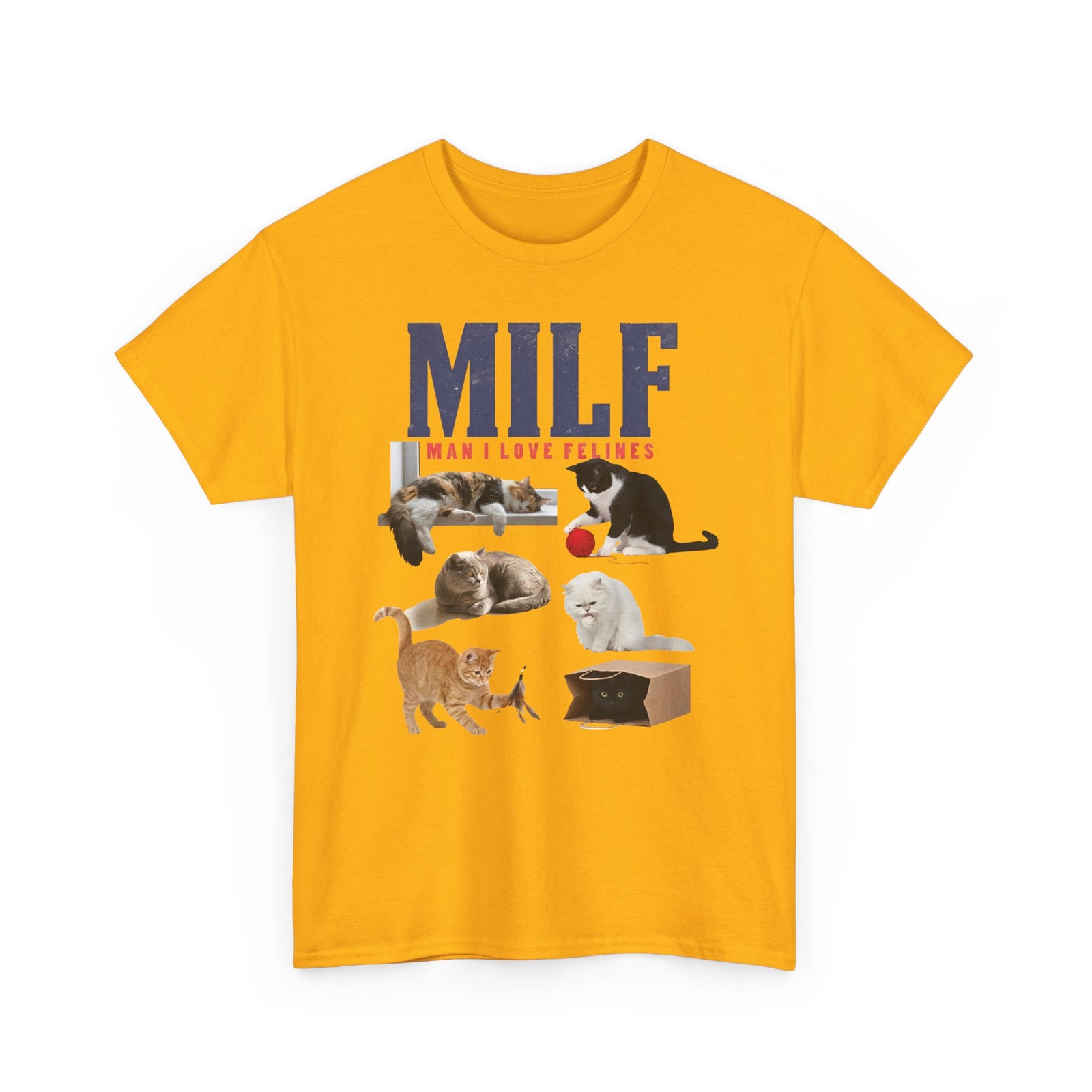 MILF 'Man I Love Felines' T-Shirt – Funny Cat Lover Tee