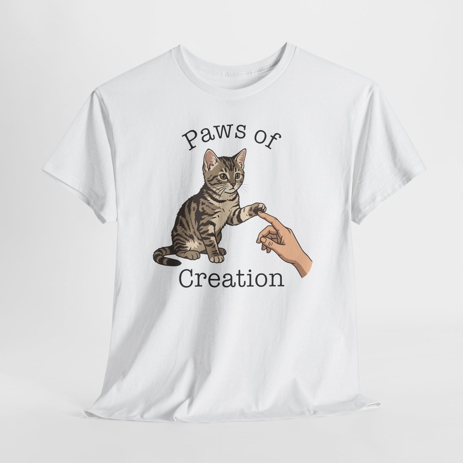 Paws of Creation Graphic Tee for Cat Lovers