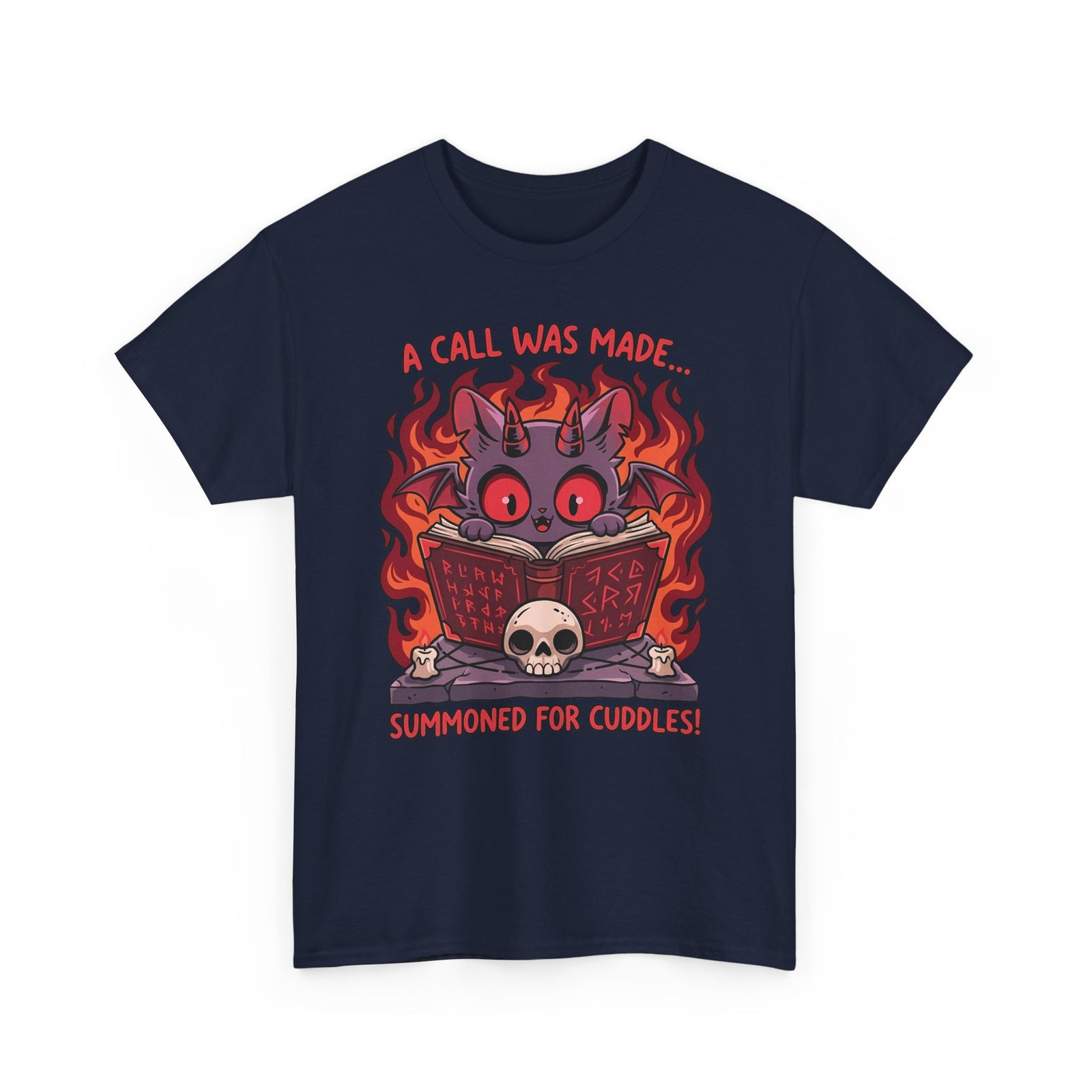 Summoned for Cuddles Cat T-Shirt — "A Call Was Made" Cute Cat Tee