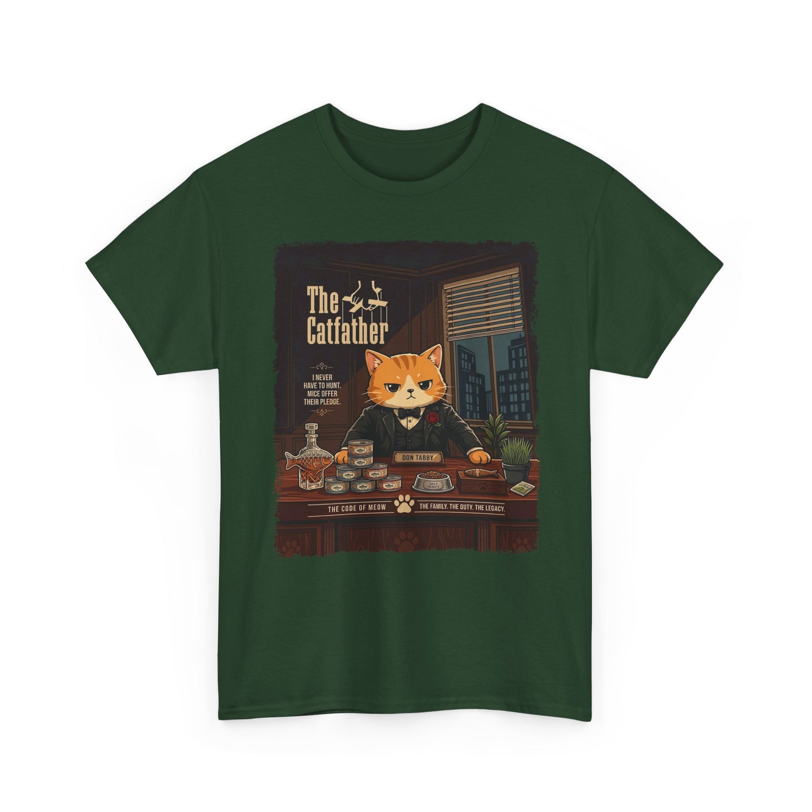 The Catfather T-Shirt — Funny Mafia Cat Tee for Cat Lovers