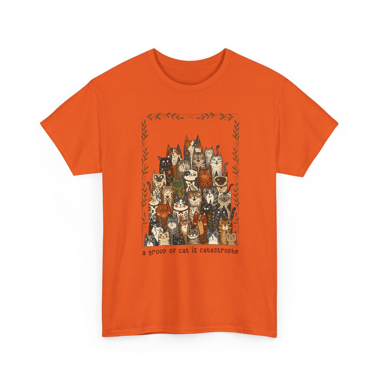 'A Group of Cats Is Catastrophe' T-Shirt — Funny Cat Lover Tee