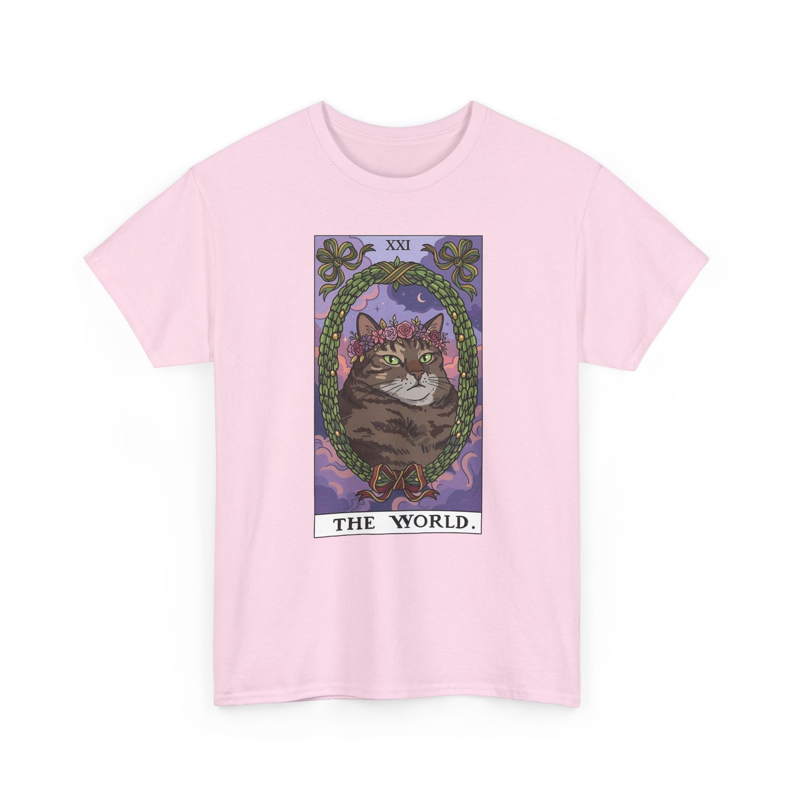 Cat the World Tarot Card T-Shirt