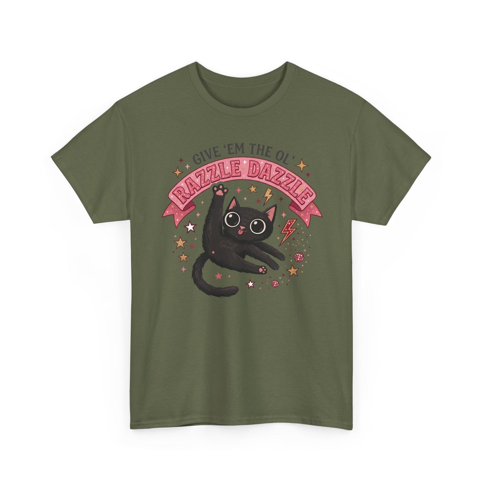 Razzle Dazzle Cat T-Shirt — Give 'em the Ol' Razzle Dazzle