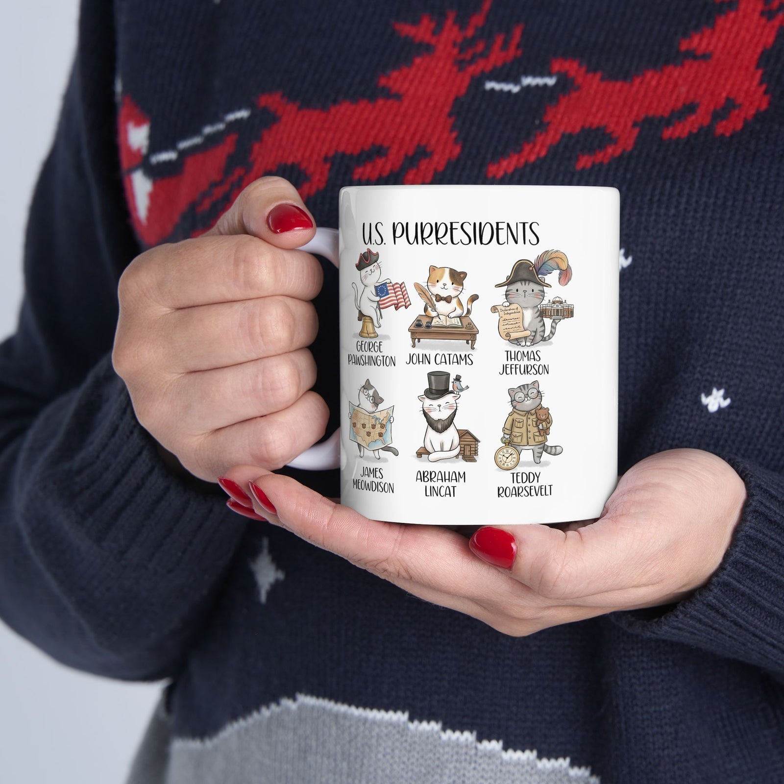US Purresidents Funny Cat Ceramic Mug