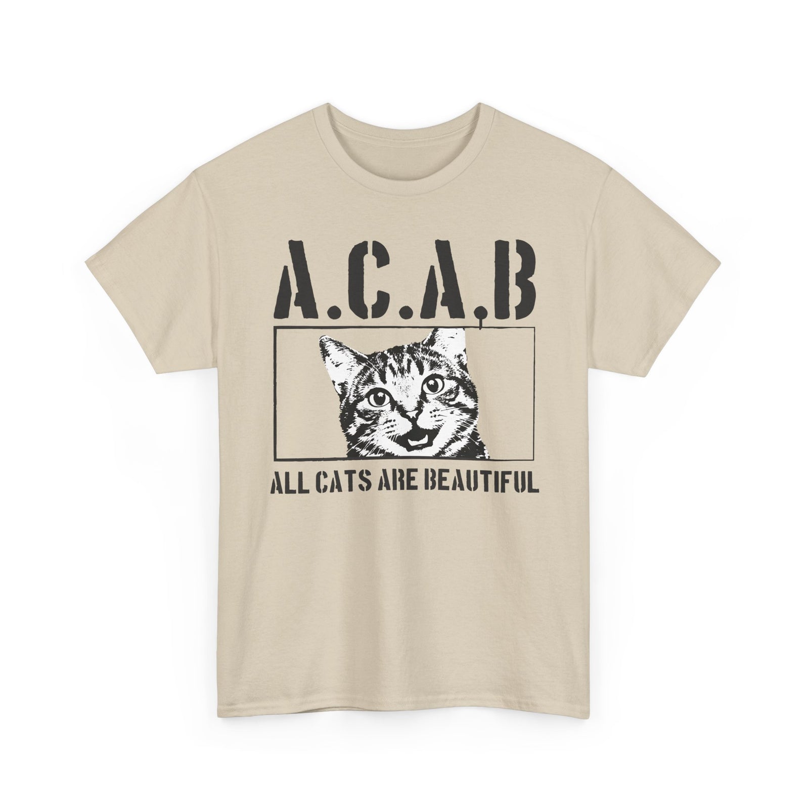 ACAB “All Cats Are Beautiful” T-Shirt — Cute Cat Lover Graphic Tee