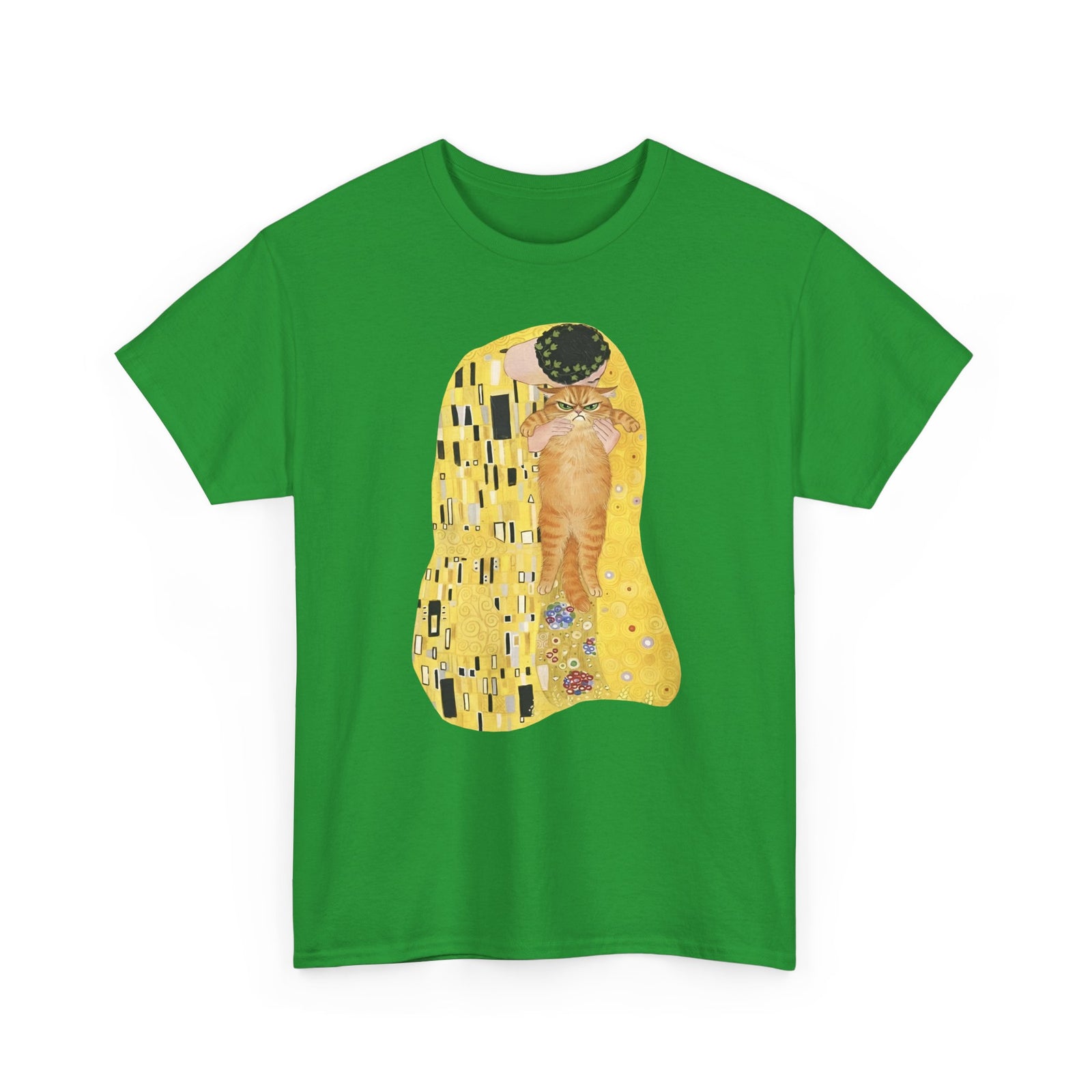 Cat & The Kiss T-Shirt — Romantic Cat Illustration Tee