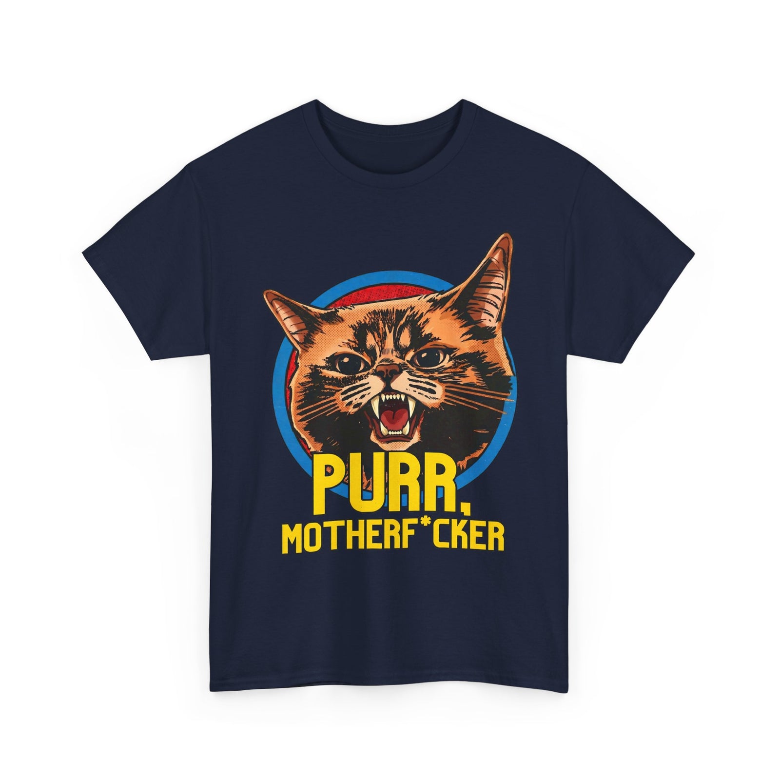 Purr Motherfvcker T-Shirt — Funny Angry Cat Graphic Tee