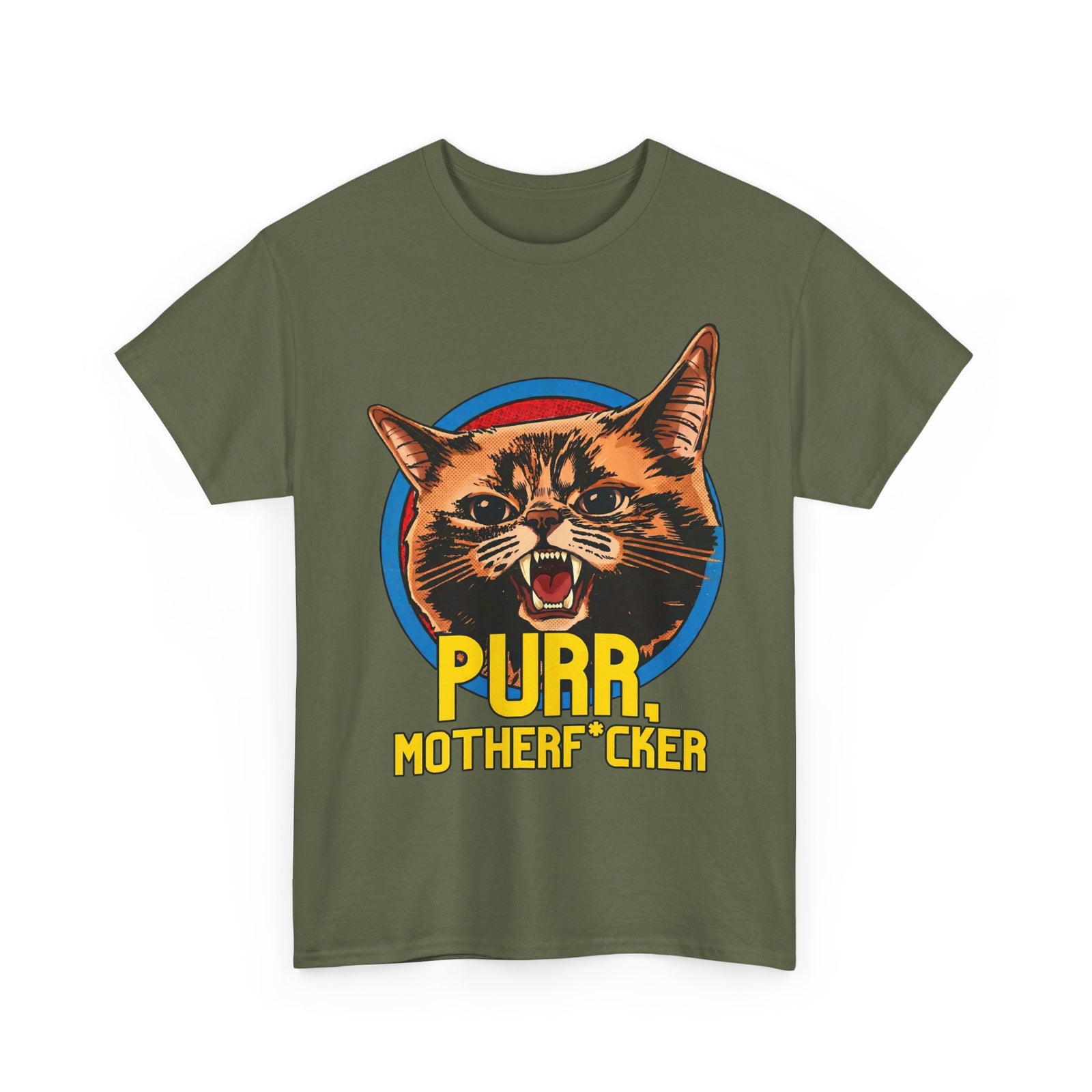 Purr Motherfvcker T-Shirt — Funny Angry Cat Graphic Tee