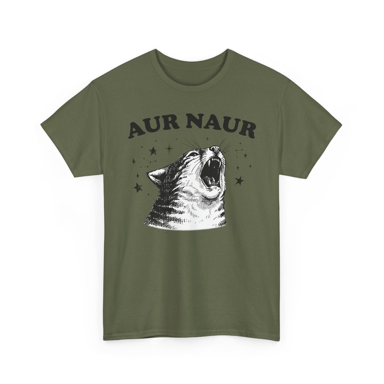 Aur Naur Funny Cat T-Shirt — Cute Funny Cat Tee