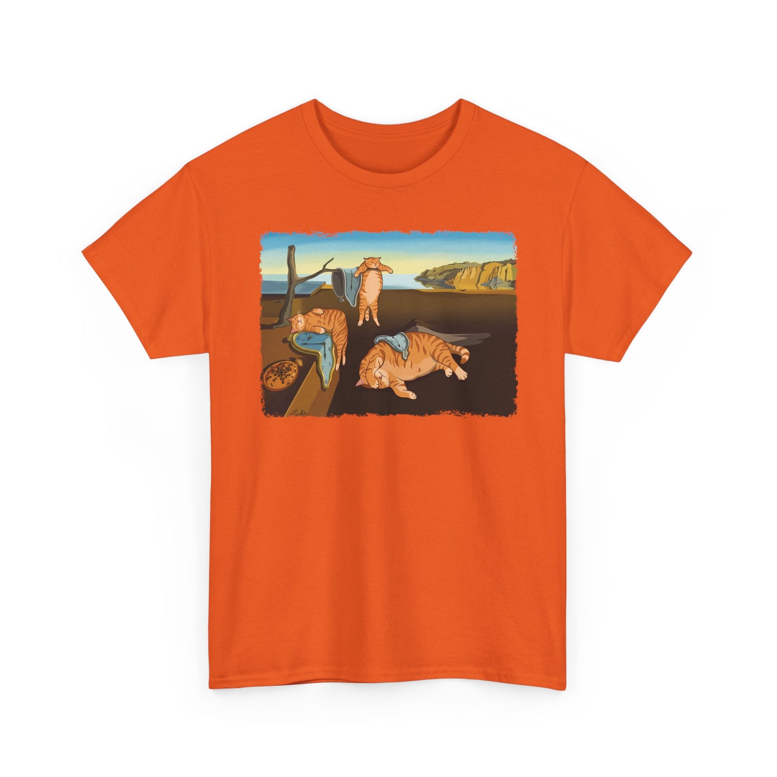 The Purrsistence of Memory T-Shirt — Surreal Cat Art Tee