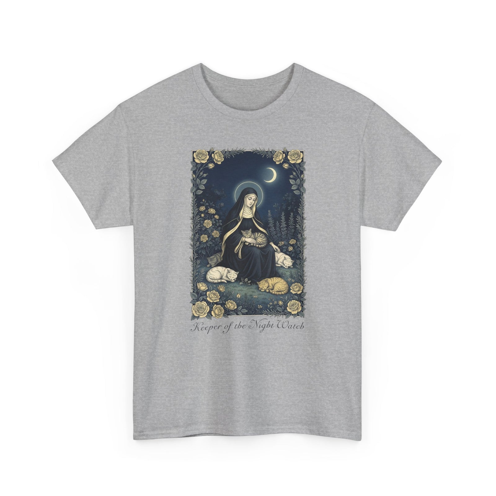 Keeper of the Night Watch Gertrude of Nivelles Cats T-Shirt