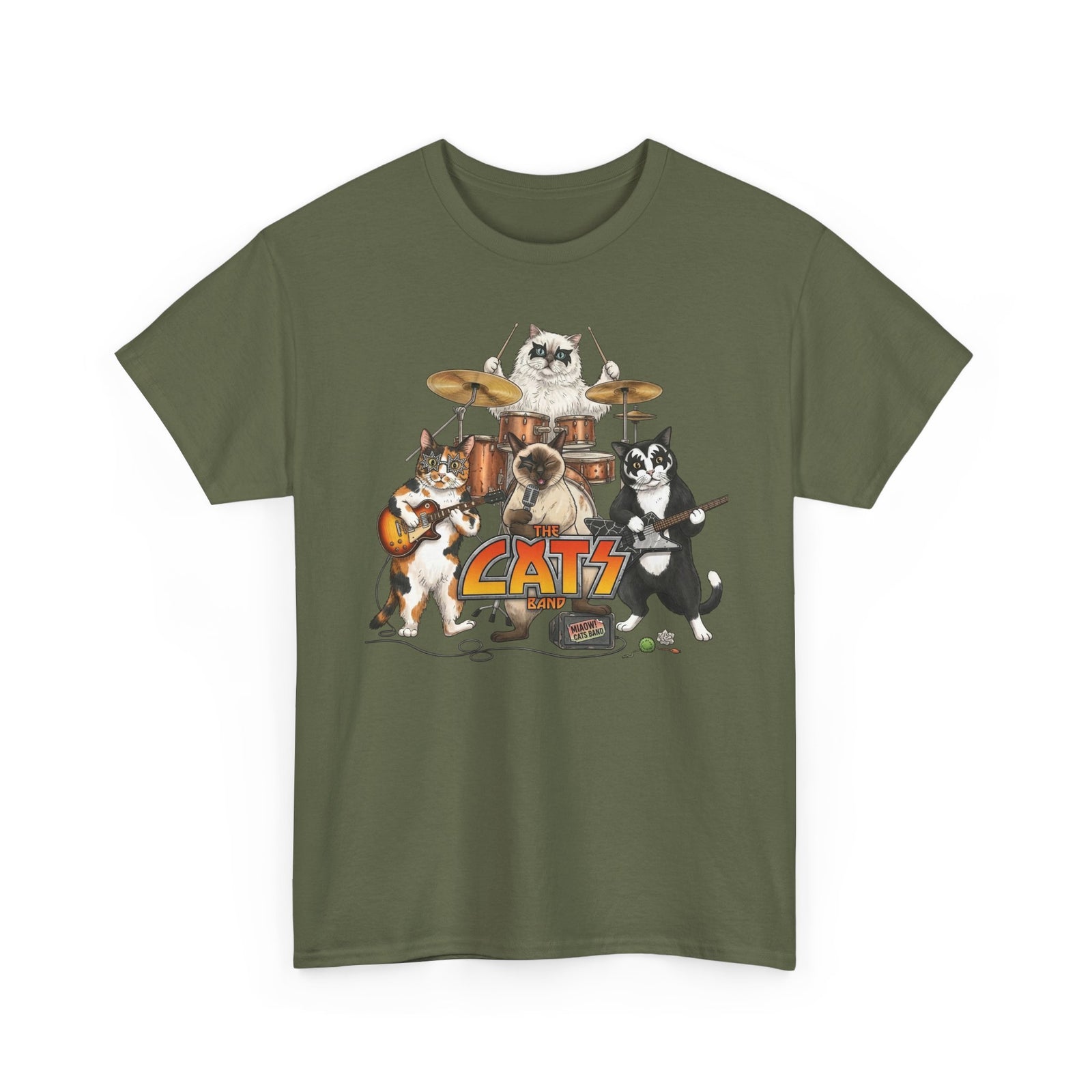 The Cats Band T-Shirt — Retro Cat Band Graphic Tee