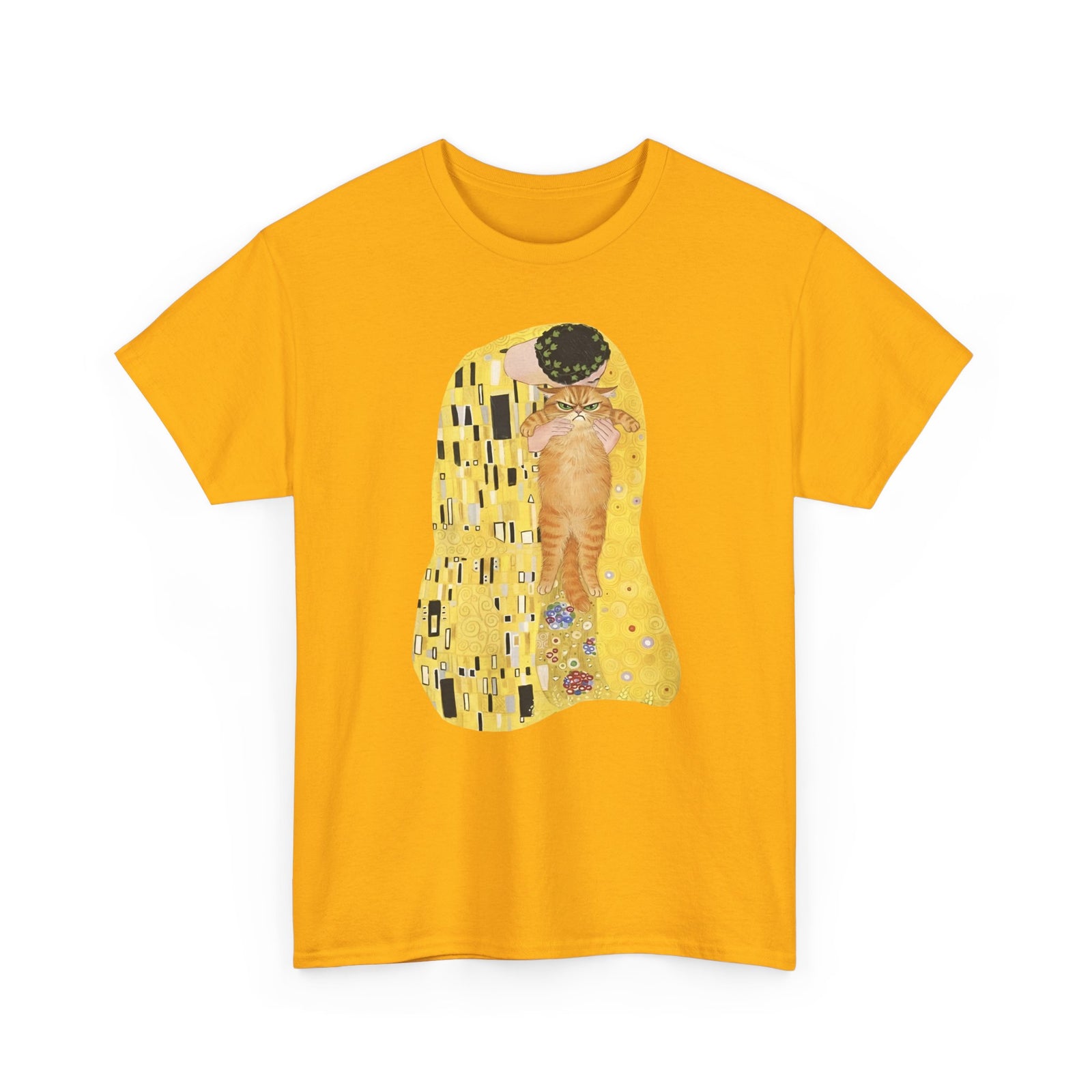Cat & The Kiss T-Shirt — Romantic Cat Illustration Tee
