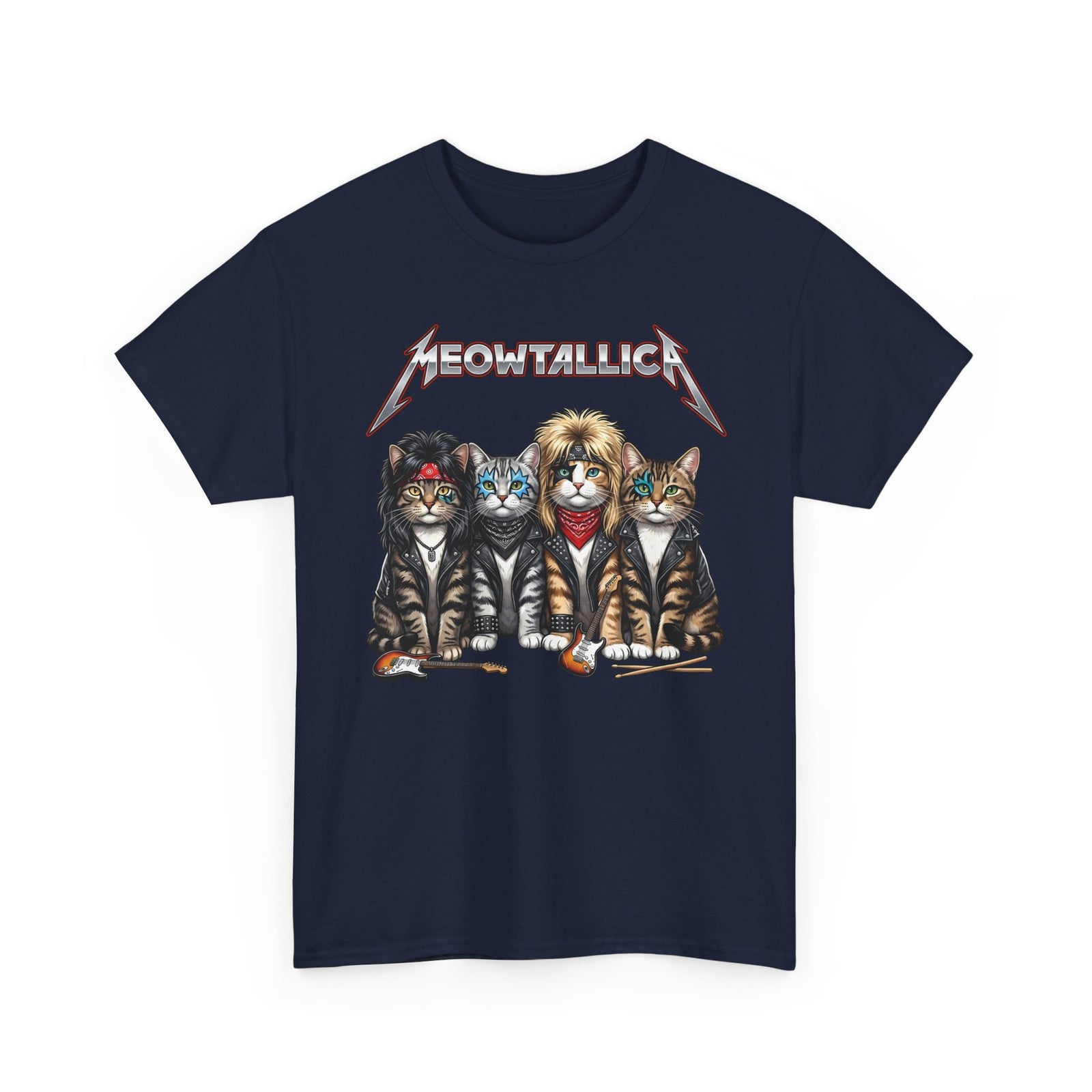 Meowtallica Heavy Metal Cat T-Shirt