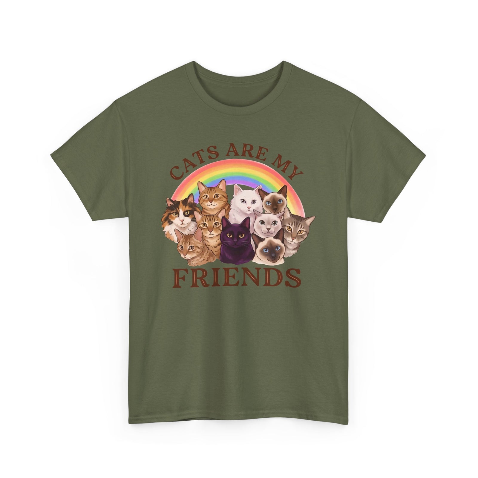 Cats Are My Friends T-Shirt — Funny Cat Lover Tee