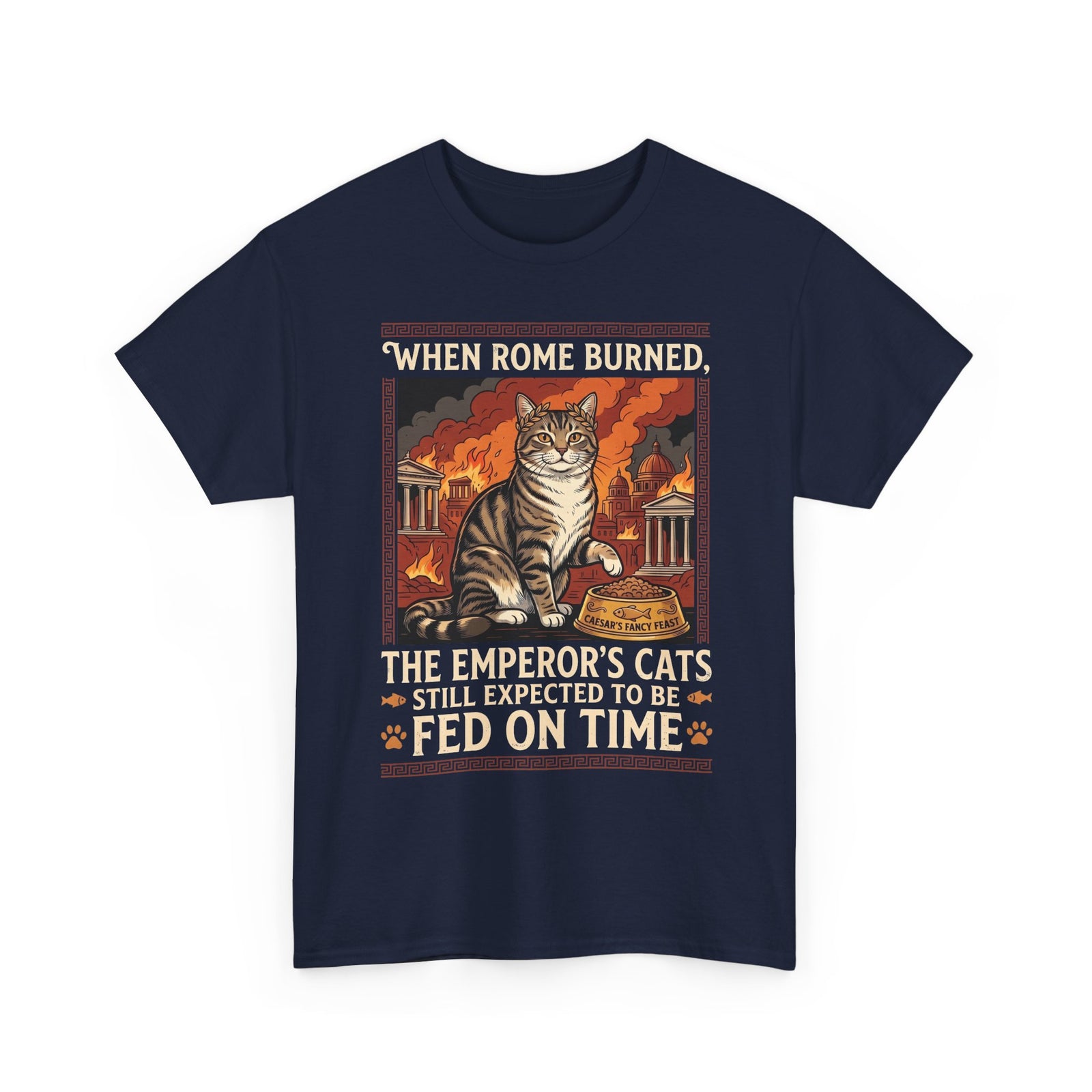 Ancient Roman 'Caesar' Cat Lover Tee