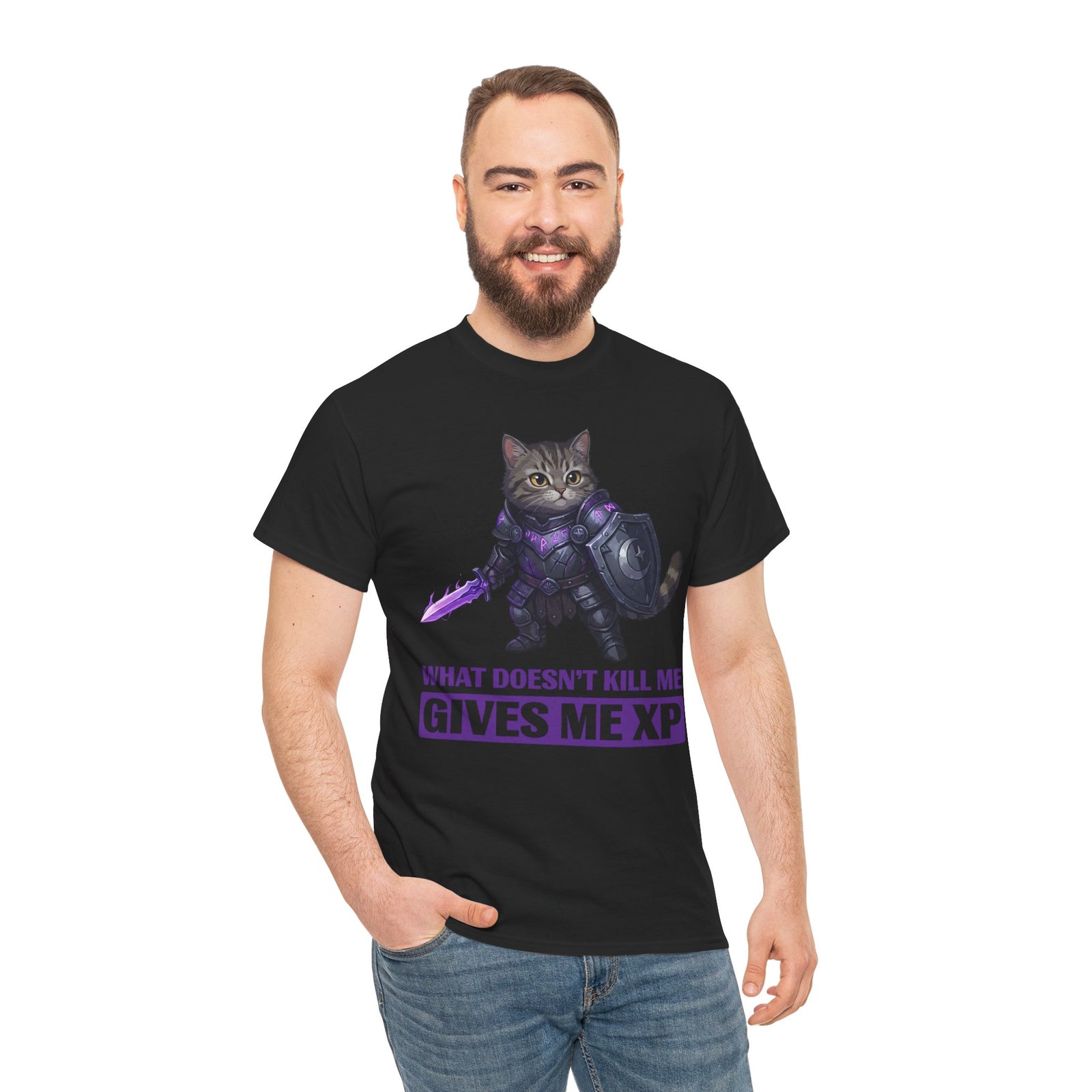 What Doesn't Kill Me Gives Me XP Cat T-Shirt