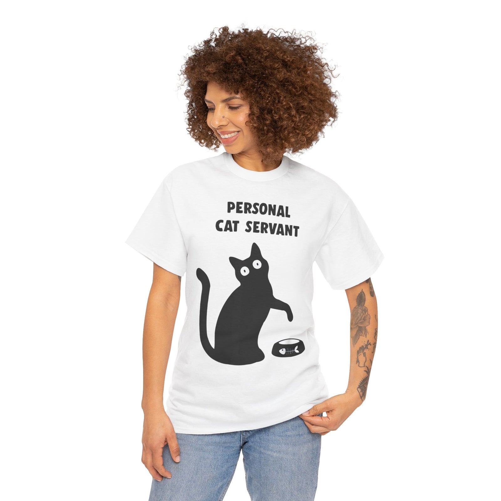 Personal Cat Servant T-Shirt — Funny Cat Tee