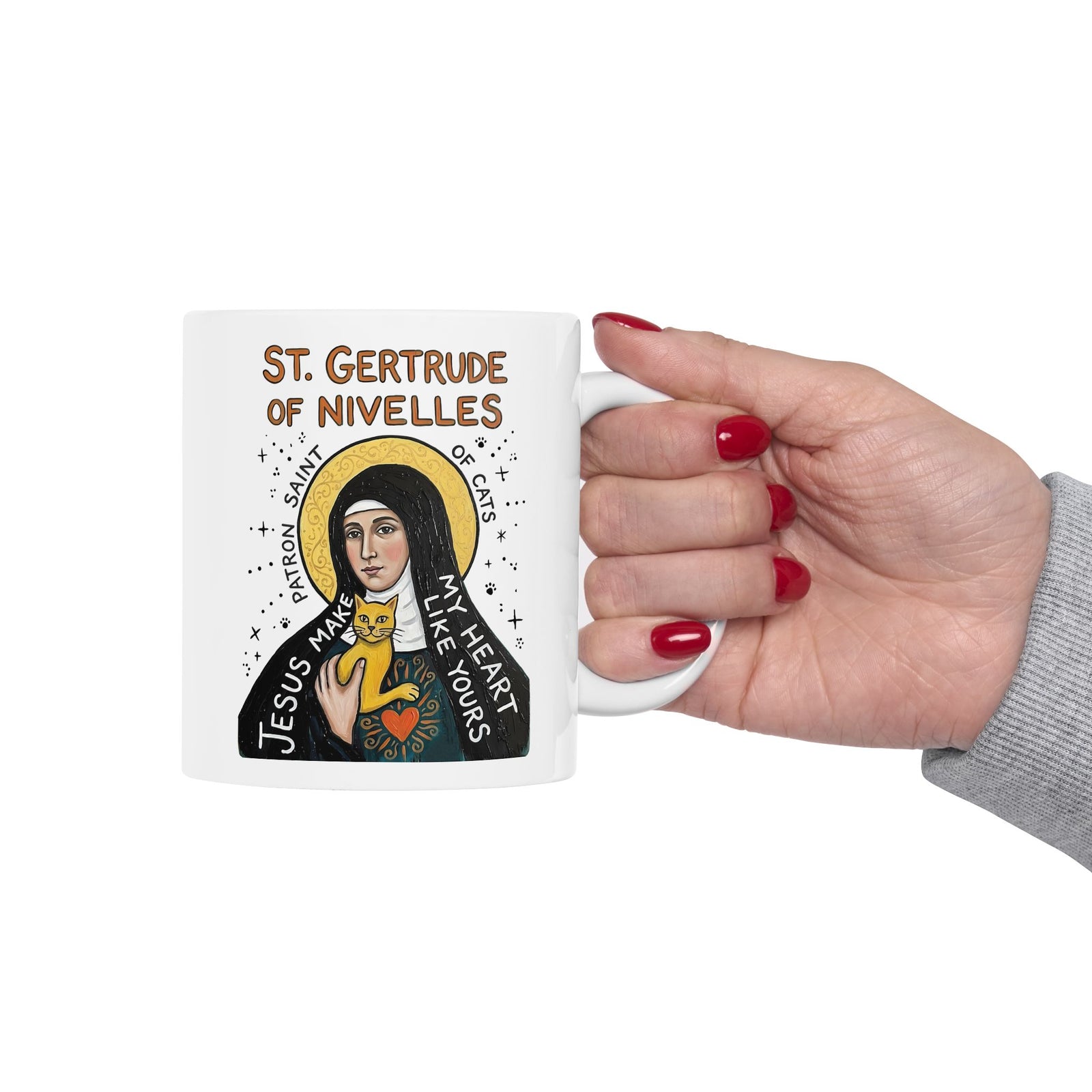Saint Patron of Cats Ceramic Mug