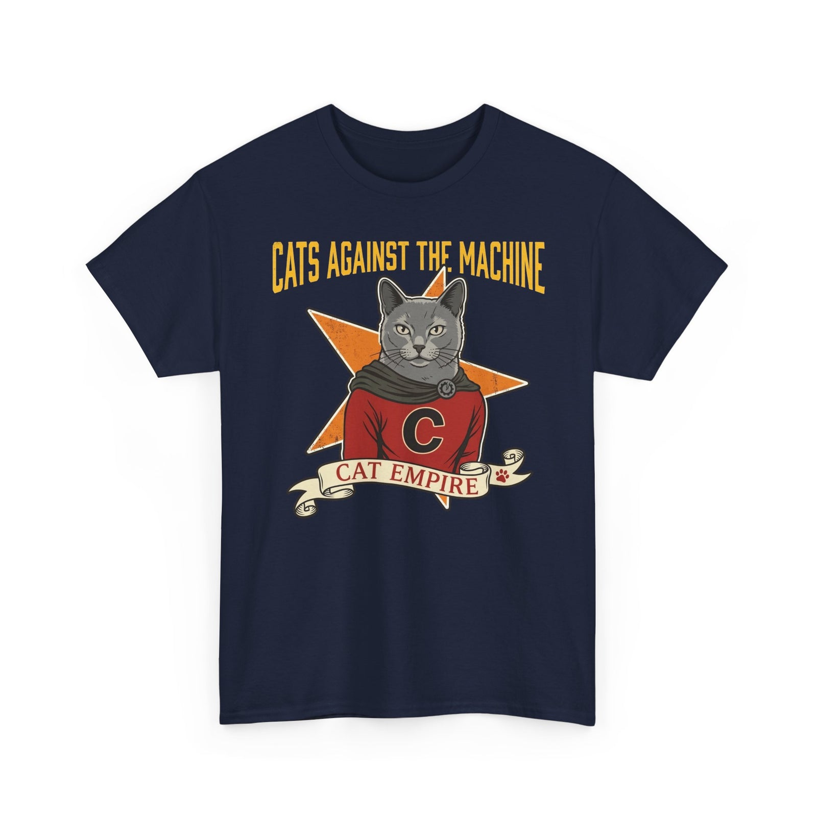 Cat Against the Machine Tee — Cat Empire Graphic T-Shirt