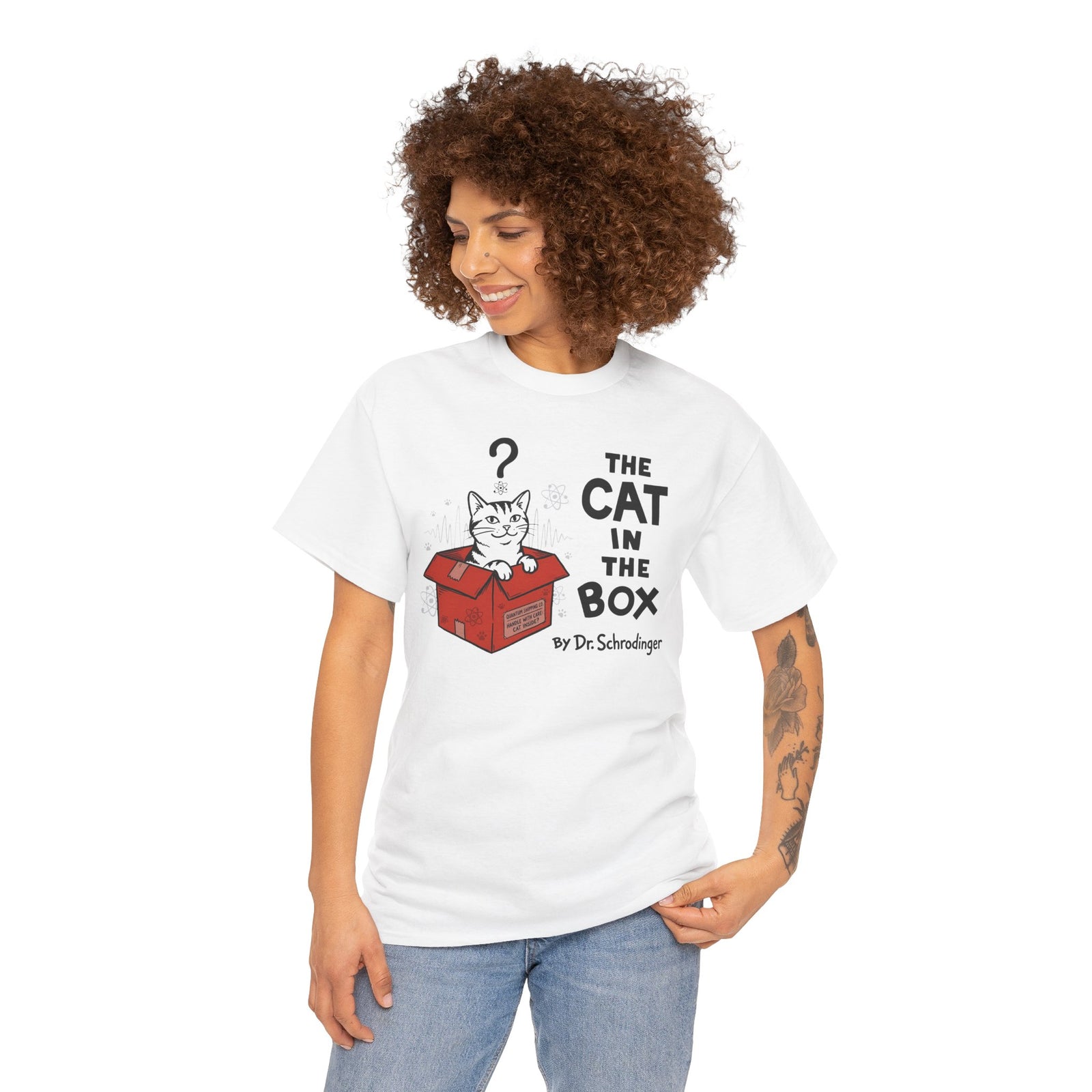 The Cat in the Box T-Shirt — Cute Cat in a Box Graphic Tee