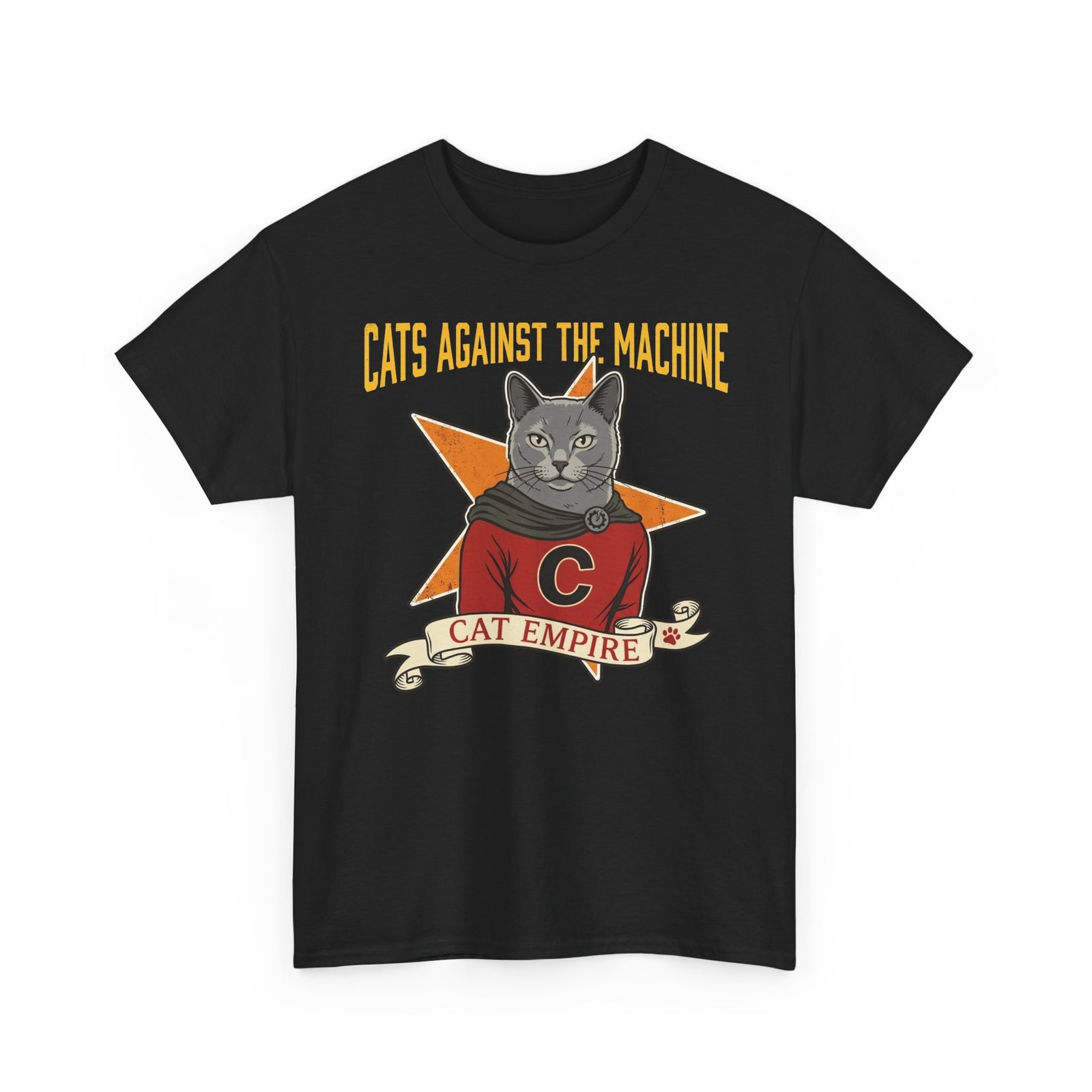 Cat Against the Machine Tee — Cat Empire Graphic T-Shirt
