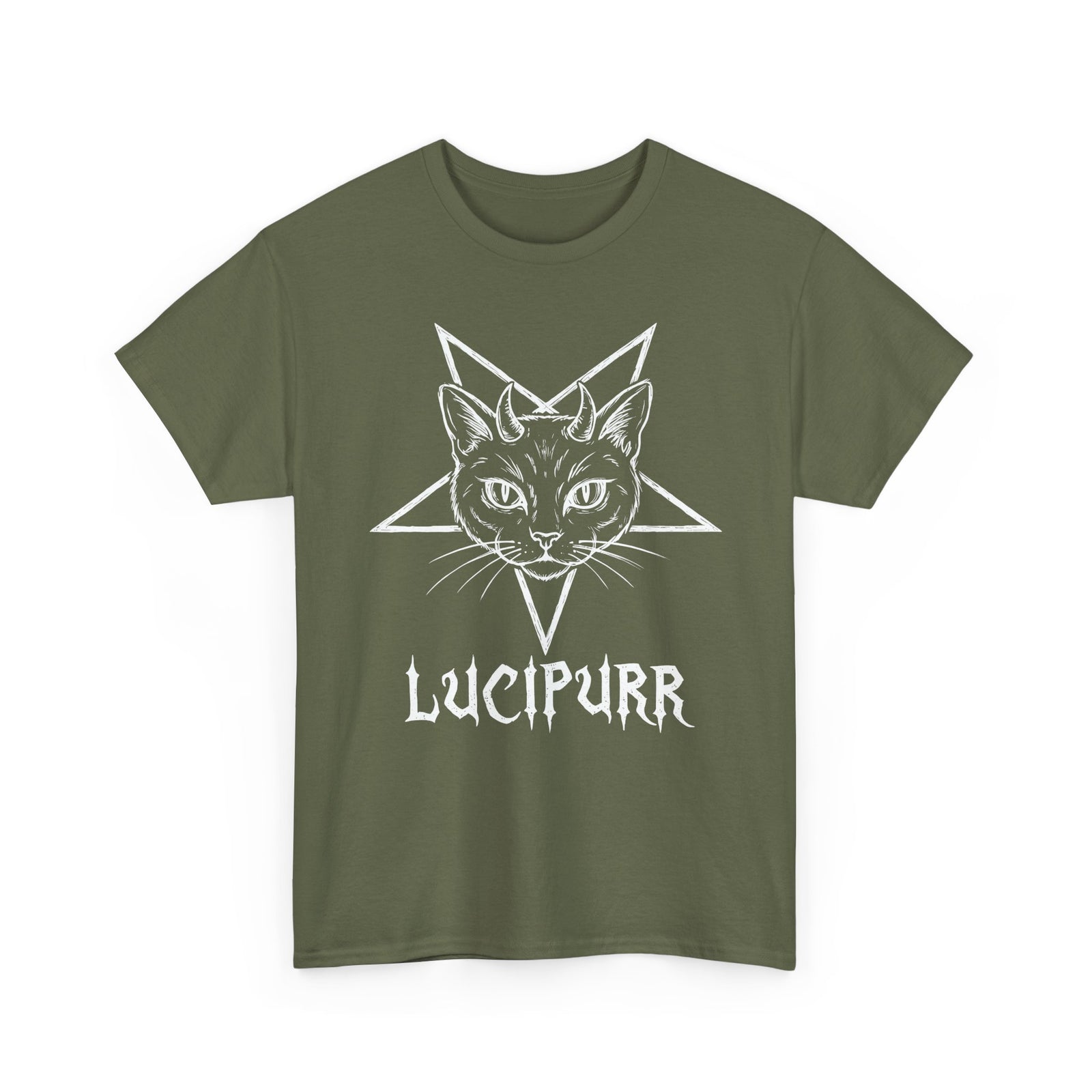 Lucipurr Lucifer Cat T-Shirt — Gothic Cat Tee