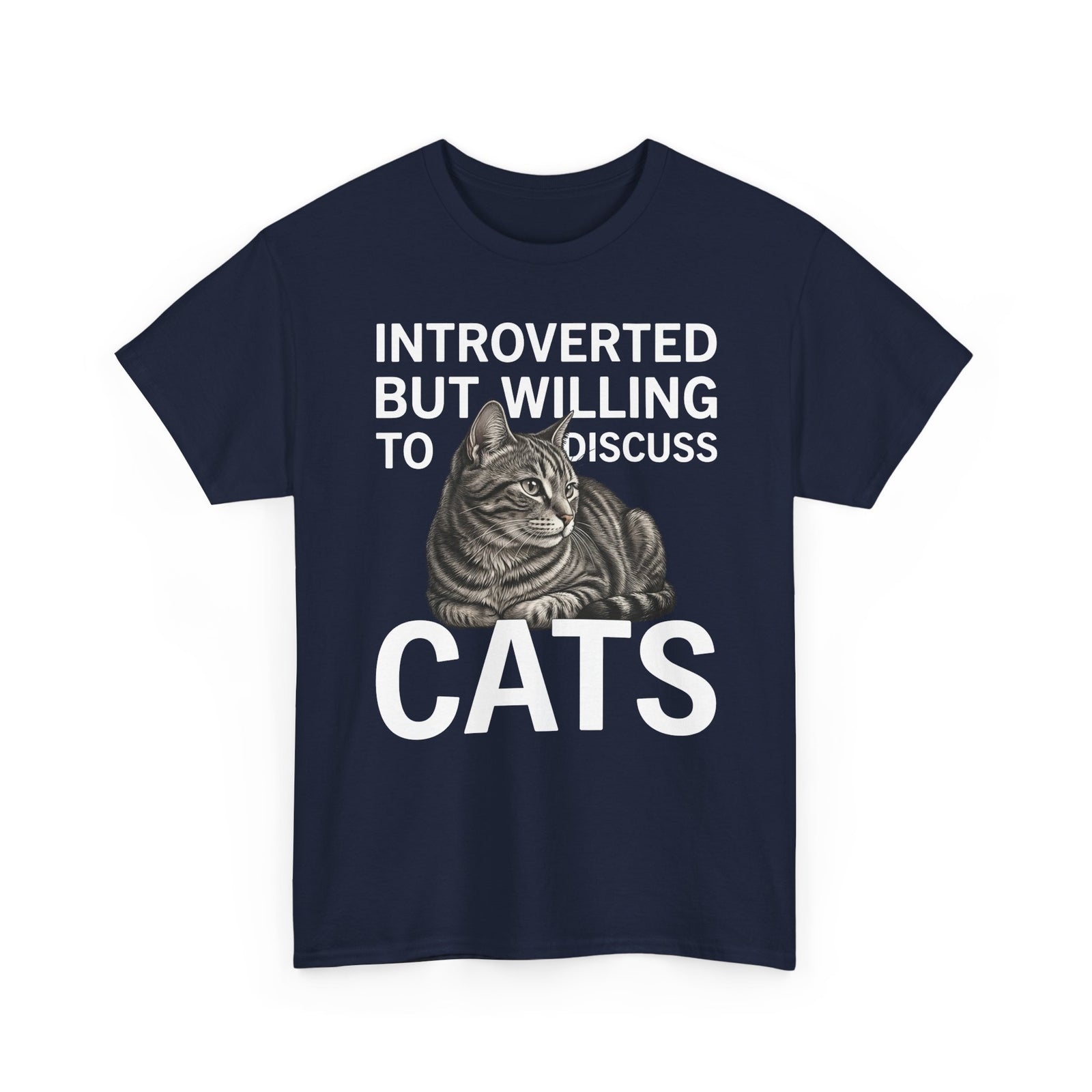 Introverted But Willing to Discuss Cats T-Shirt