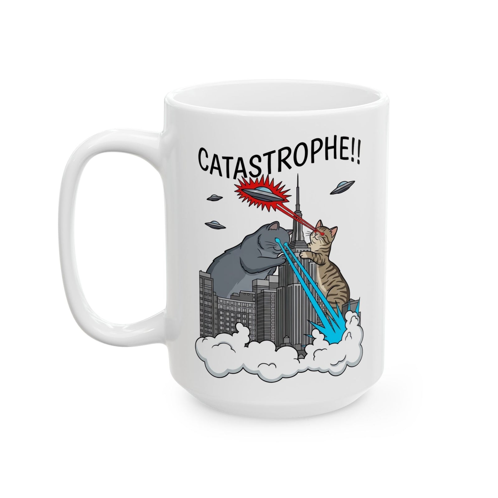 Catastrophe Cat Ceramic Mug