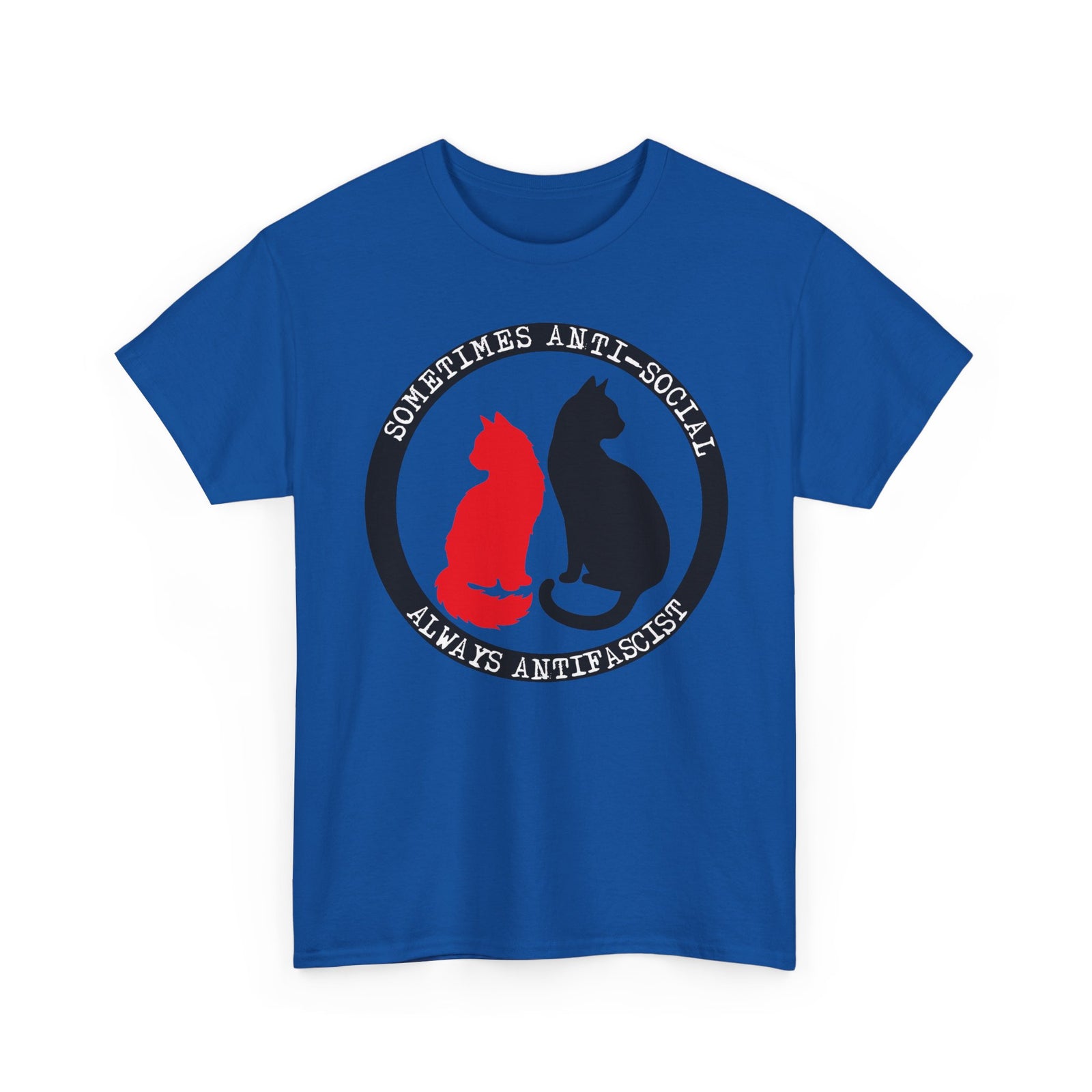 Sometimes Anti-Social, Always Antifascist T-Shirt
